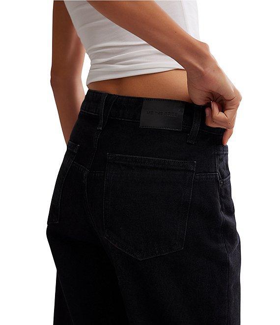 Free People We The Free Deep Trance Dropped Denim High Rise Wide Leg Boyfriend Jeans Product Image