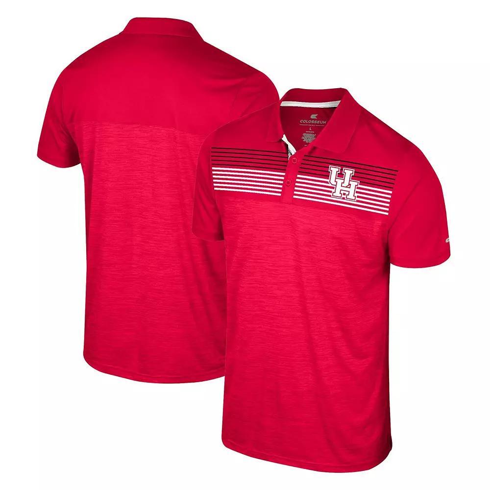 Men's Colosseum Red Houston Cougars Langmore Polo, Size: XL, Hou Red Product Image