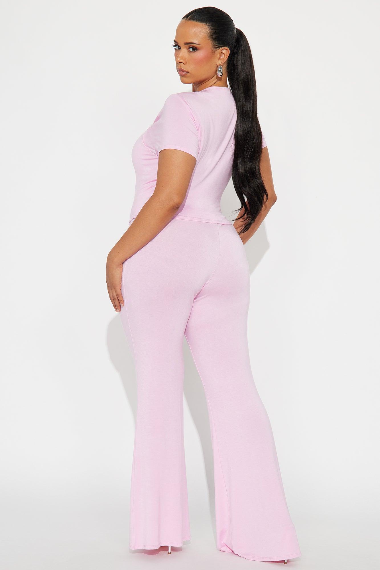 Heart Feelings Pant Set - Pink Product Image