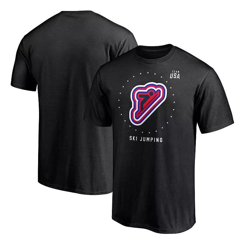 Men's Fanatics Branded Black Team USA Ski Jumping T-Shirt, Size: Medium, Usa Black Product Image