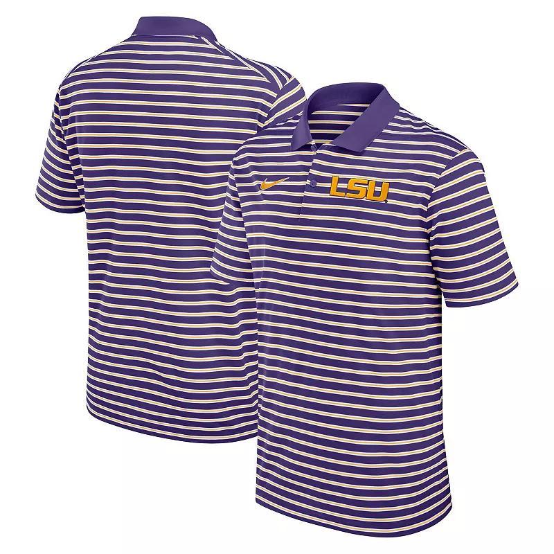 Men's Nike Green/White Oregon Ducks Primetime Victory Striped Performance Polo, Size: 3XL Product Image