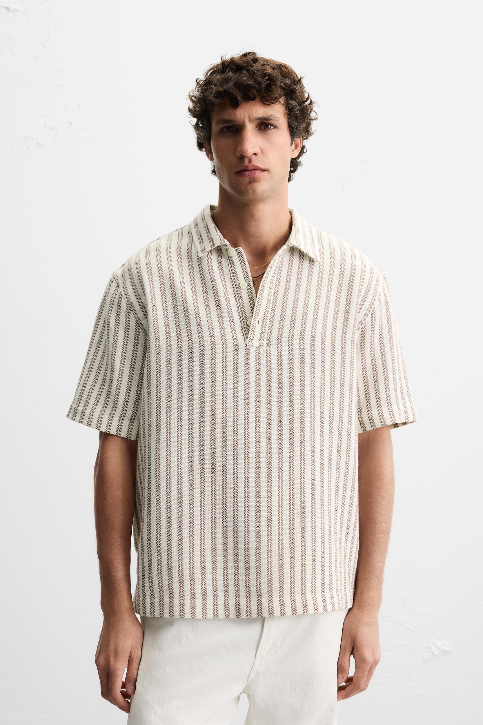 TEXTURED POLO SHIRT Product Image