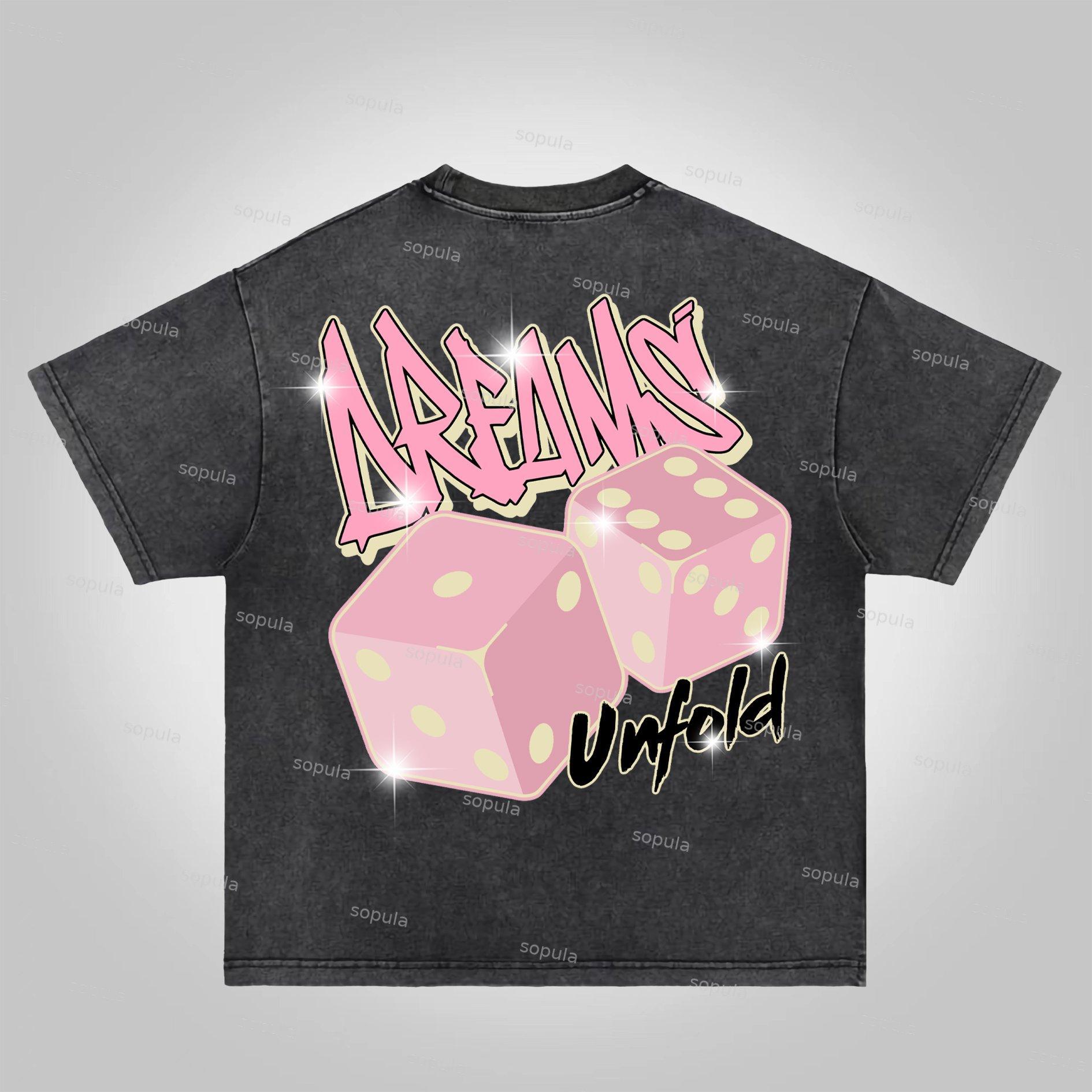 Sopula Sieve Expand Dream Graphic Acid Wash T-shirt Product Image