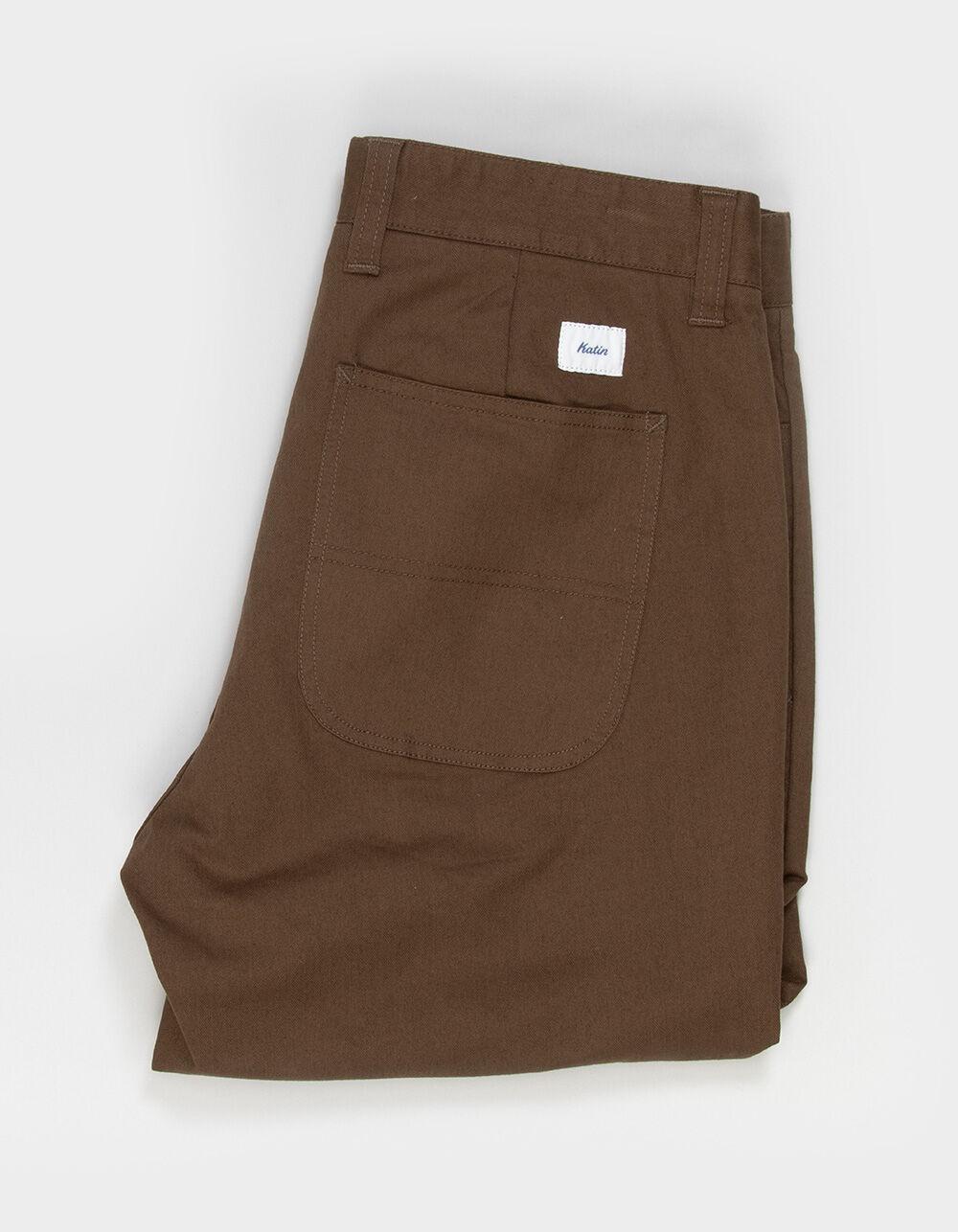KATIN Deck Herringbone Relaxed Mens Pants - EARTH Product Image