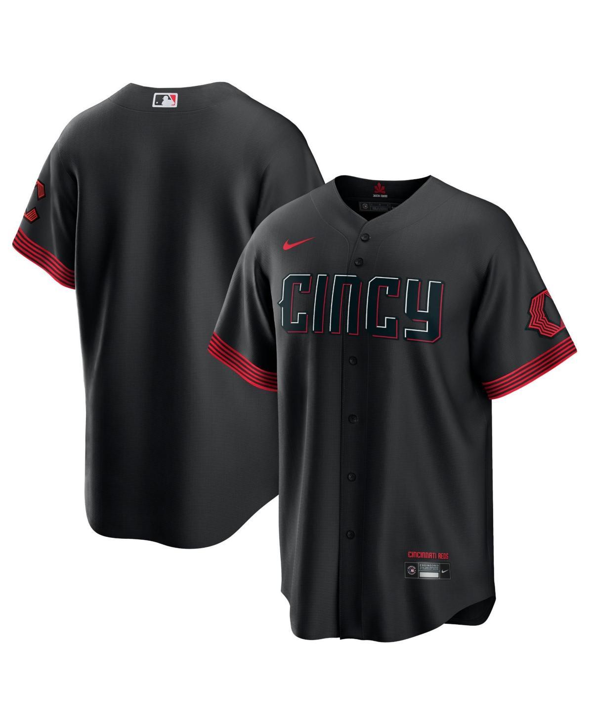 Mens Nike Black Cincinnati Reds 2023 City Connect Replica Jersey Product Image