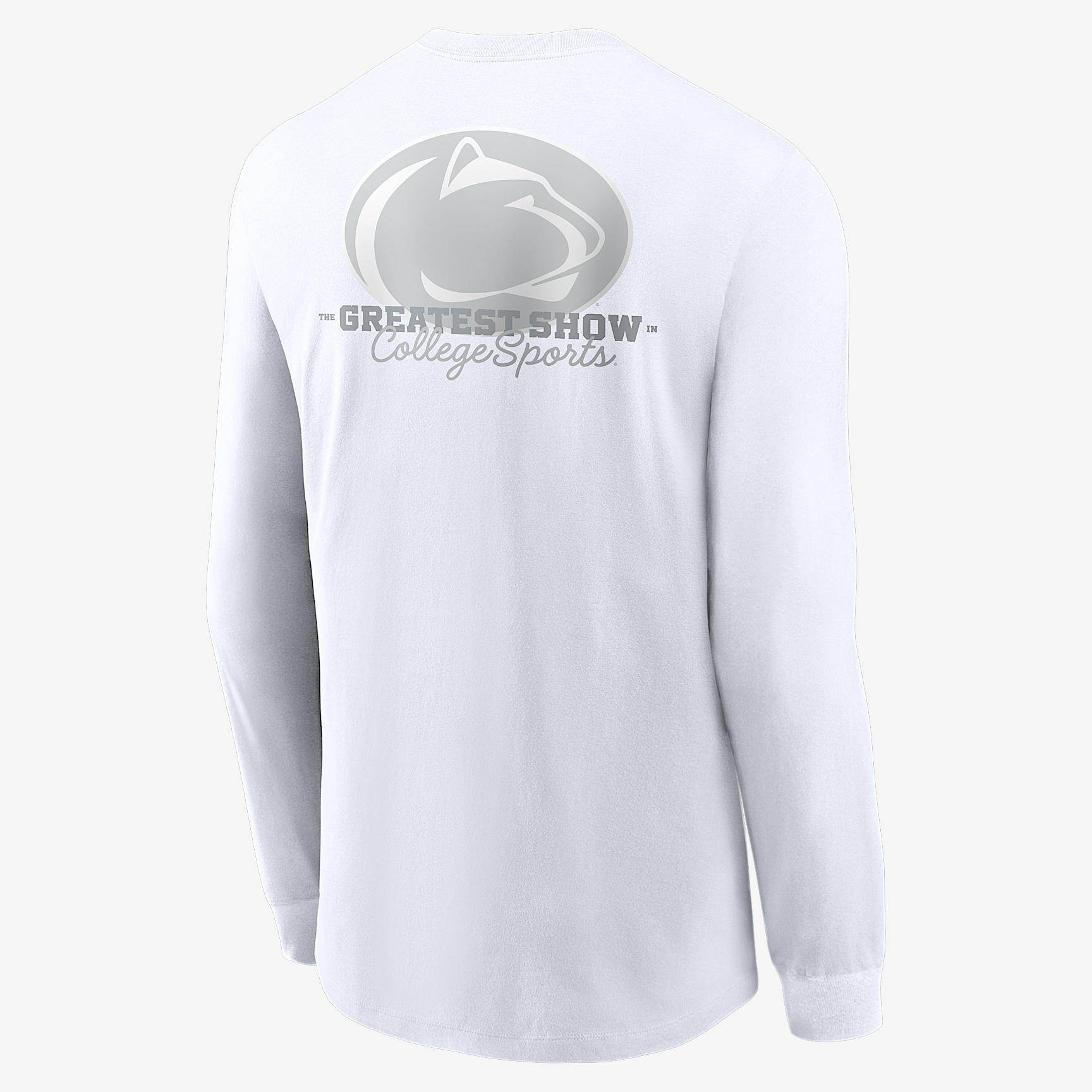 Penn State 2025 White Out Men's Nike College Long-Sleeve T-Shirt Product Image