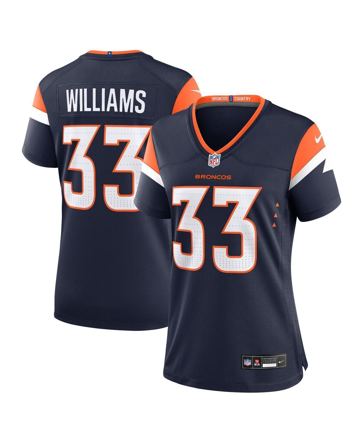 Womens Nike Javonte Williams Denver Broncos Mile High Collection Alternate Game Jersey Blue Product Image
