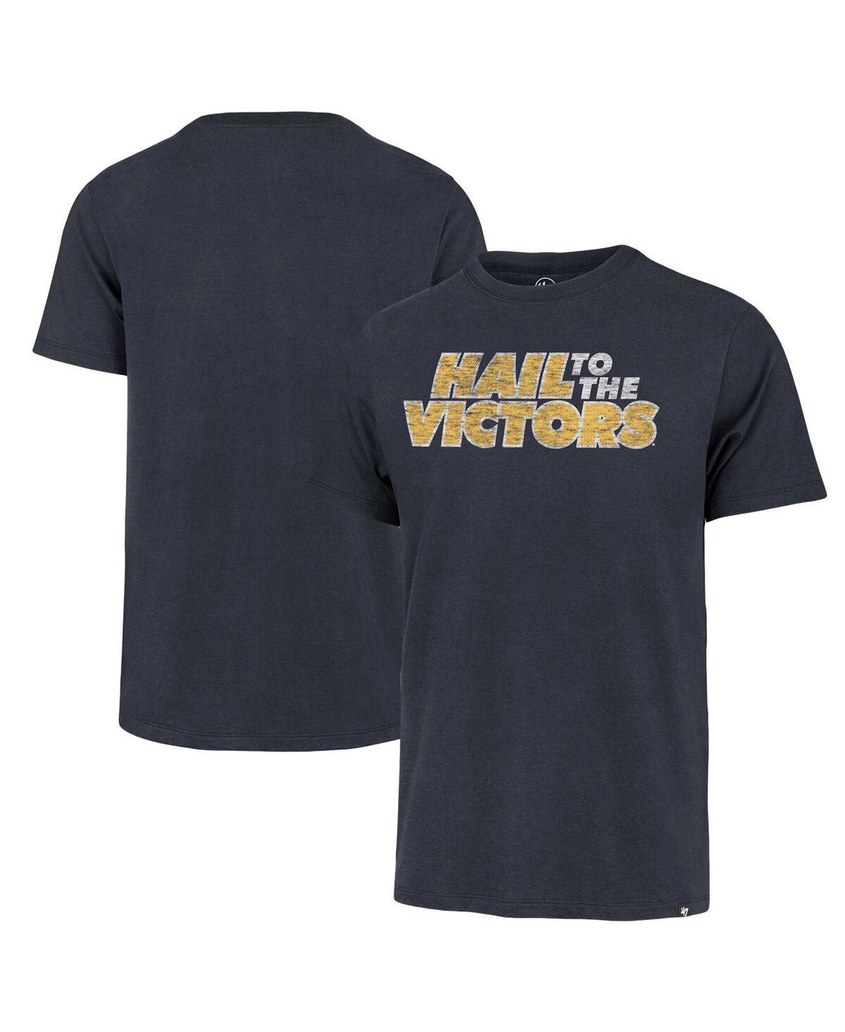Men's '47 Navy Michigan Wolverines Article Franklin T-Shirt, Size: Large, Blue Product Image