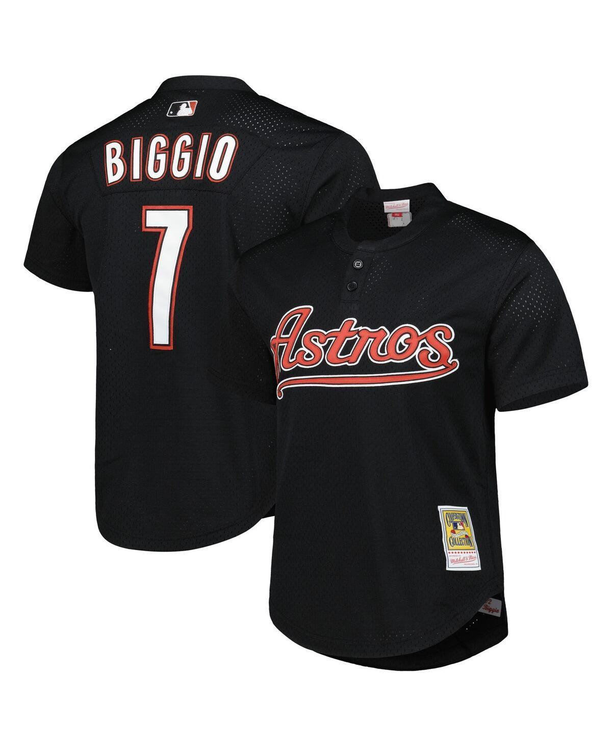 Men's Mitchell & Ness Craig Biggio Black Houston Astros Cooperstown Collection Mesh Batting Practice Jersey, Size: Medium Product Image