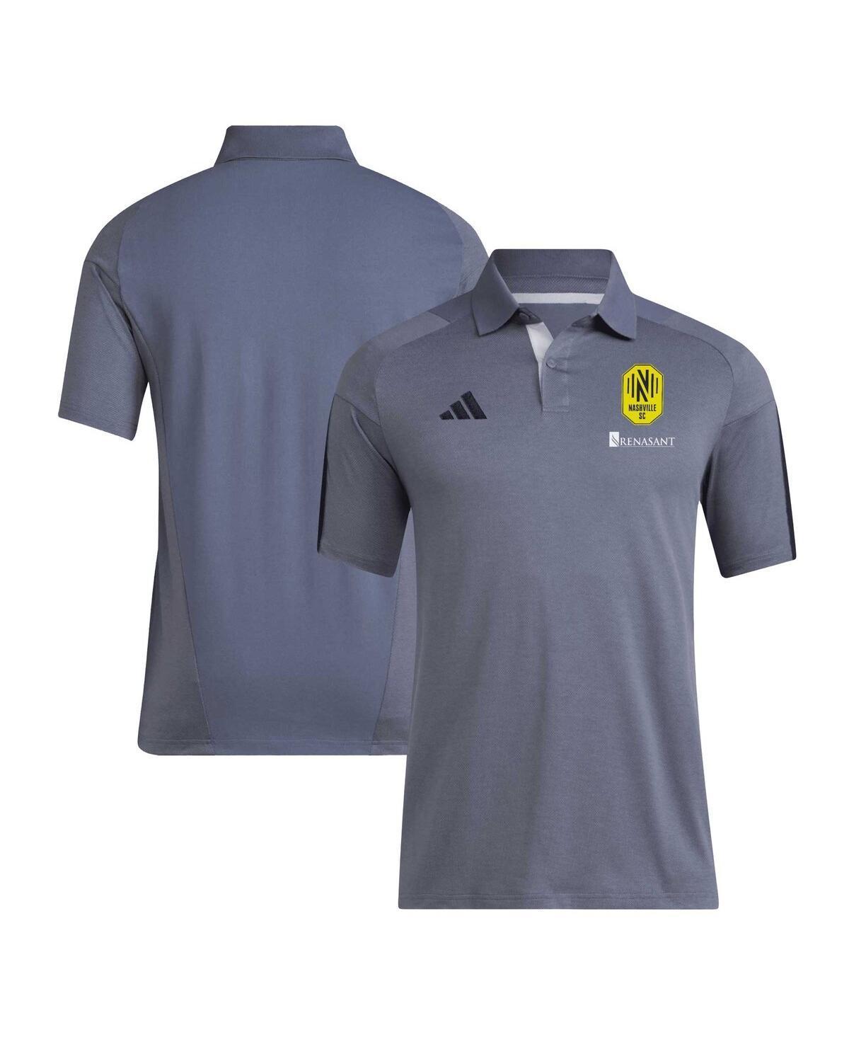 Mens adidas Gray Austin FC 2024 Training Polo Product Image