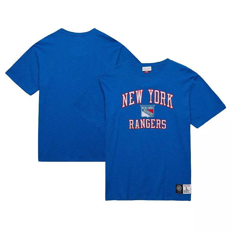 Men's Mitchell & Ness Blue New York Rangers Legendary Slub T-Shirt, Size: XL, Ran Blue Product Image