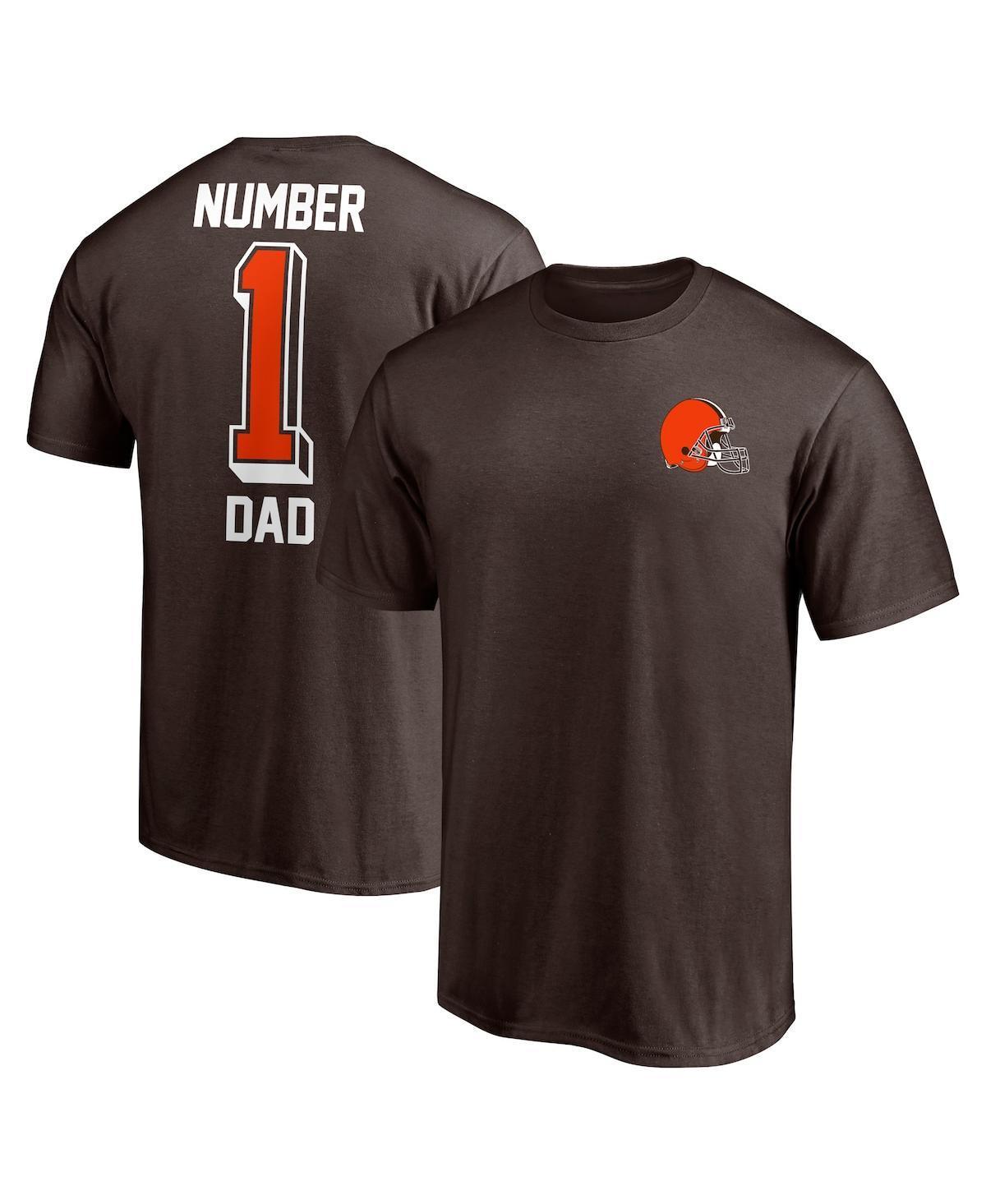 Mens Fanatics Branded Cardinal Arizona Cardinals #1 Dad T-Shirt Product Image
