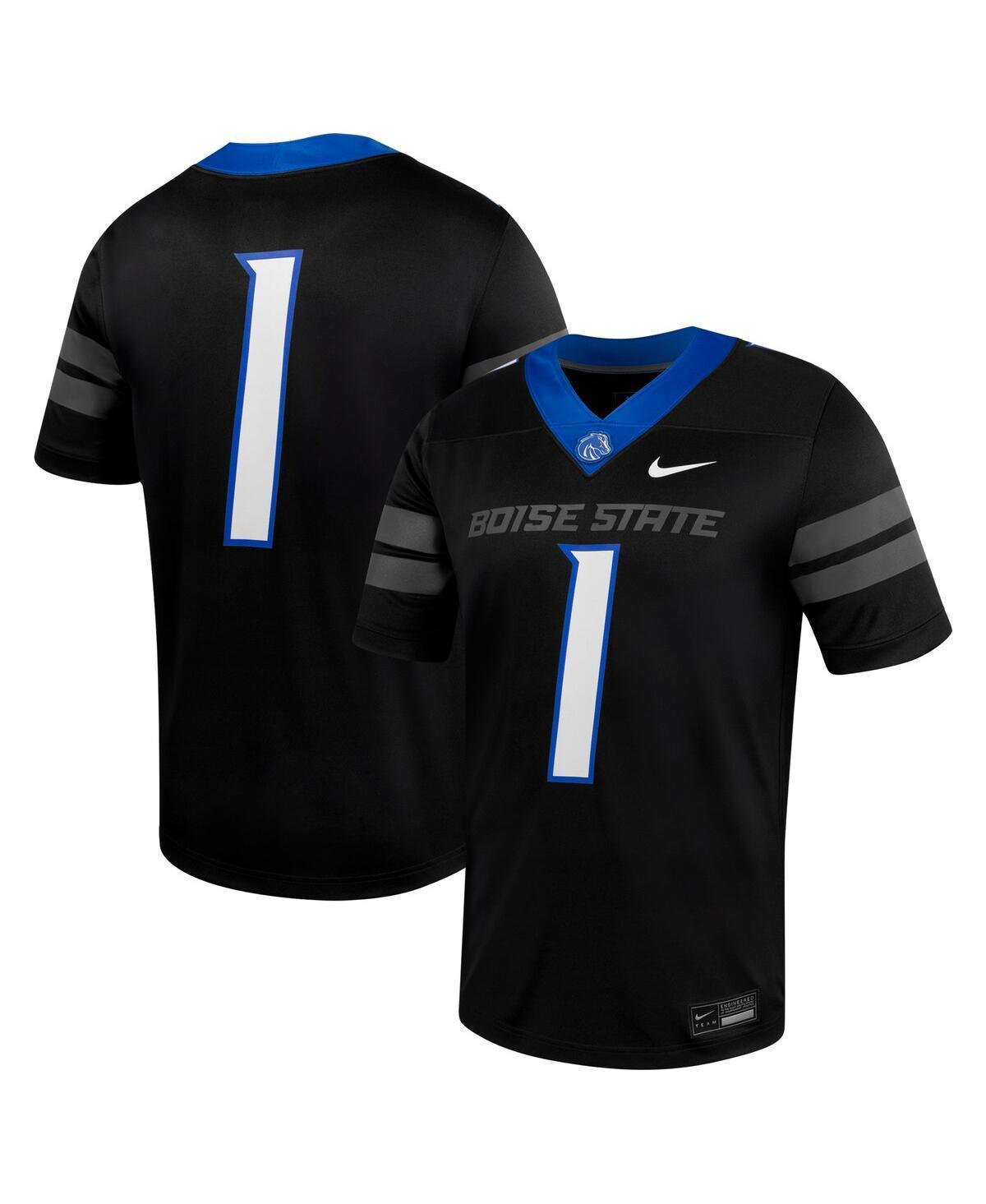 Men's Nike #1 Black Boise State Broncos Untouchable Football Jersey, Size: XL Product Image