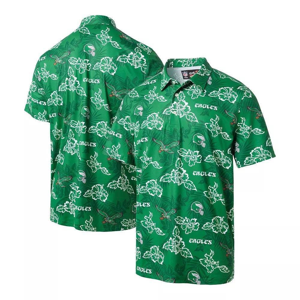 Men's Reyn Spooner Kelly Green Philadelphia Eagles Throwback Pua Performance Polo, Size: XL Product Image