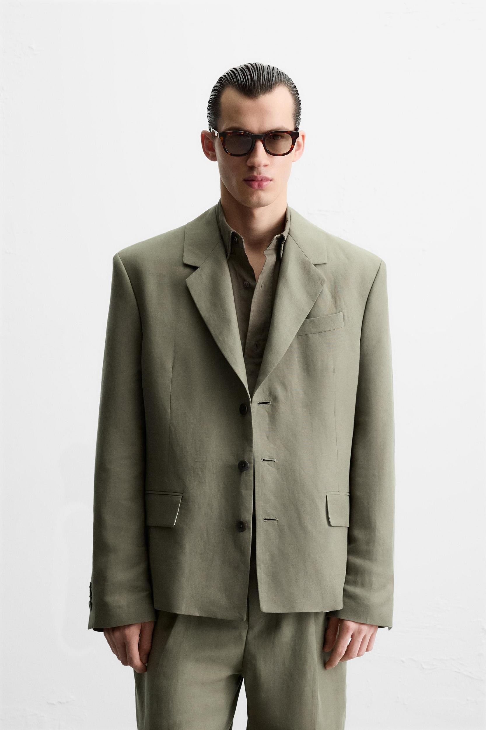 LYOCELL - LINEN SUIT BLAZER Product Image