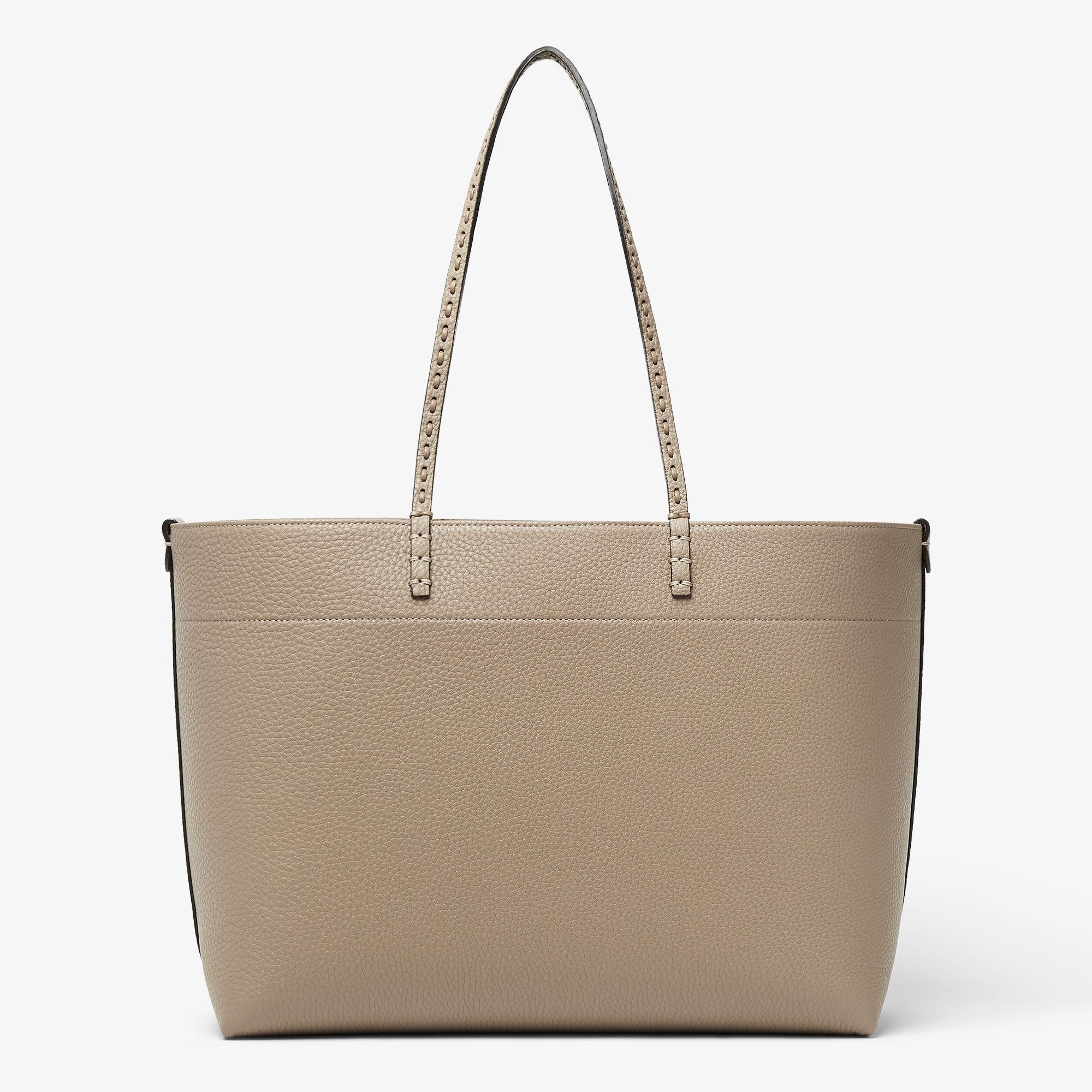 Medium RollDove gray Selleria shopper with 218 hand-sewn topstitches Product Image