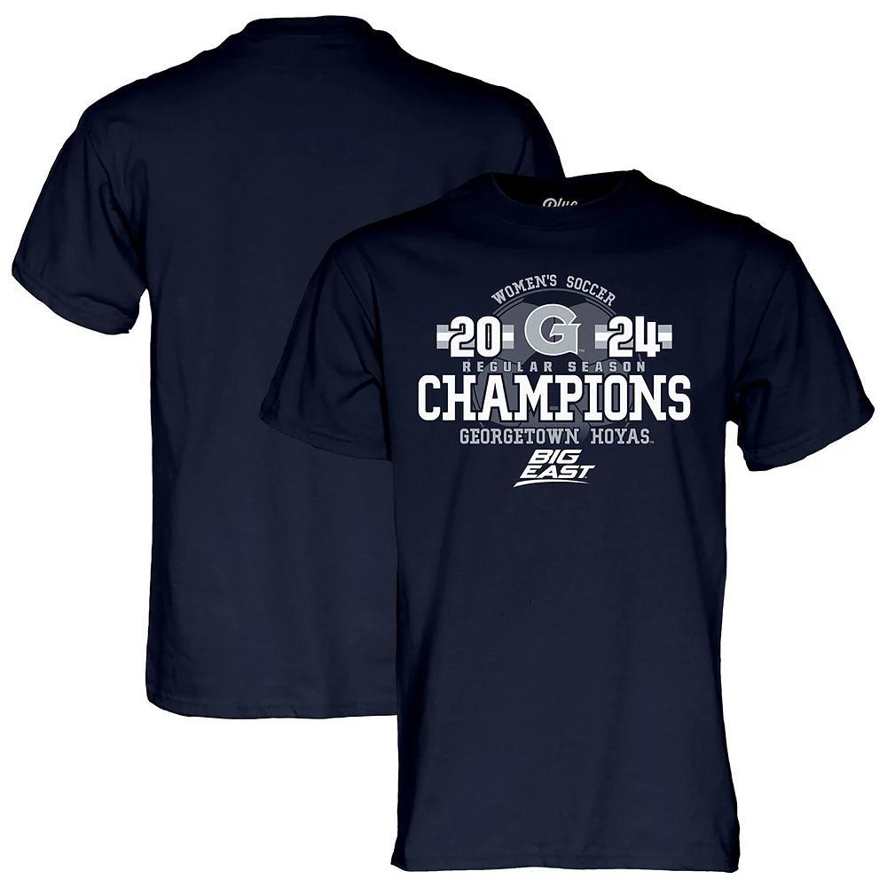 Unisex Blue 84 Navy Georgetown Hoyas 2024 Big East Women's Soccer Regular Season Champions T-Shirt, Adult Unisex, Size: XL, Grg Blue Product Image