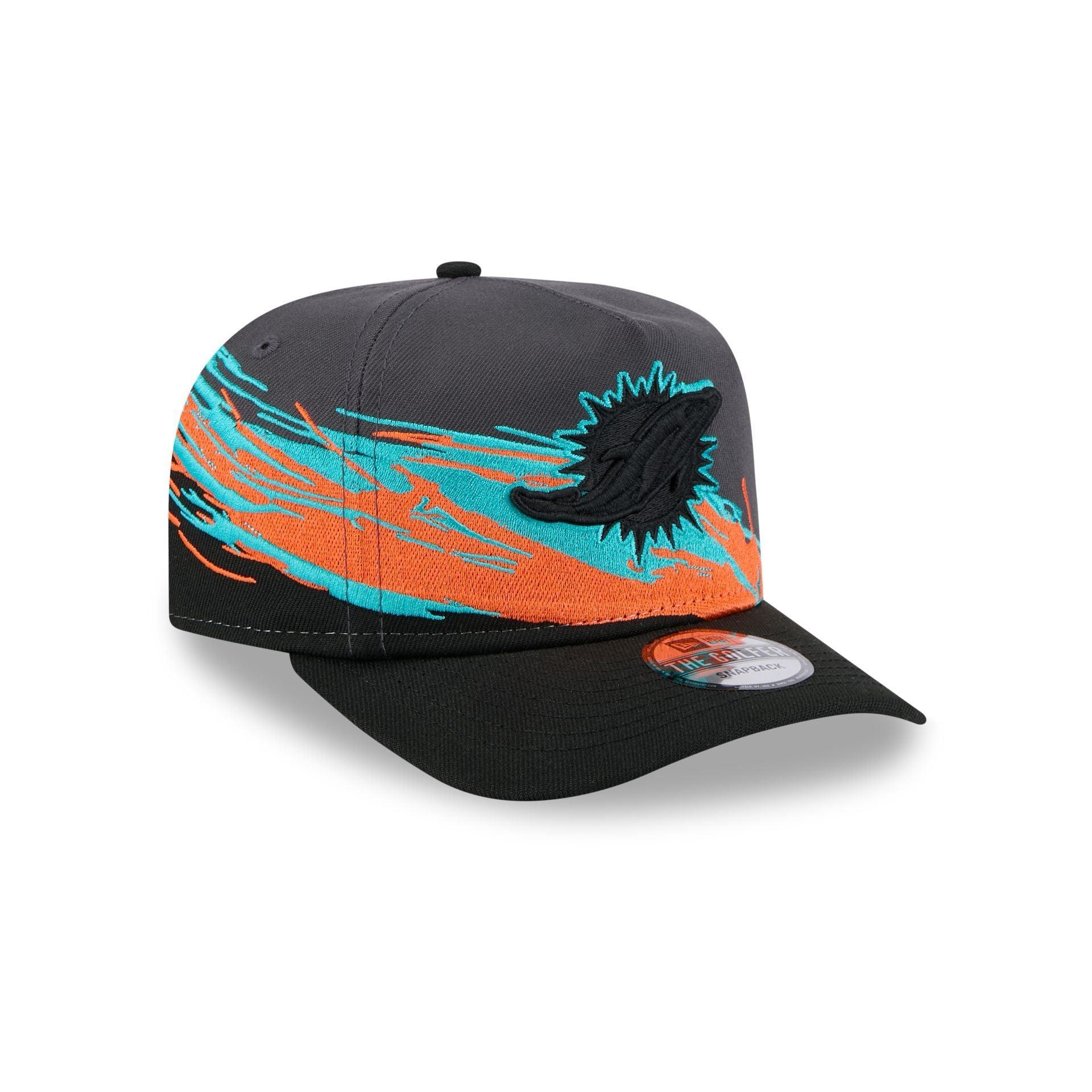 Miami Dolphins Graphite Brushstroke Golfer Hat Male Product Image