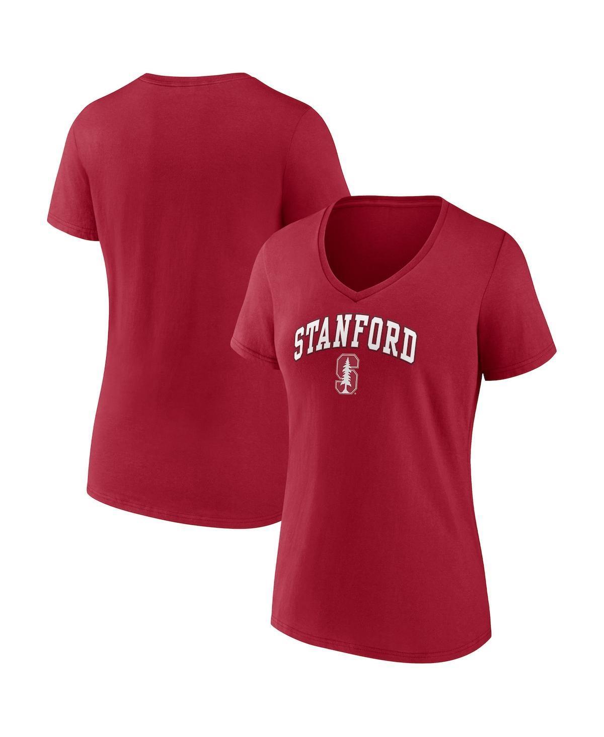 Women's Fanatics Red Carolina Hurricanes V-Neck T-Shirt, Size: Large Product Image