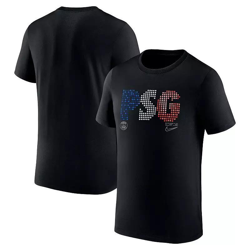 Men's Nike Black Paris Saint-Germain Lights T-Shirt, Size: Medium, Psg Black Product Image