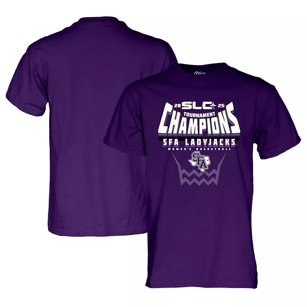 Unisex Blue 84 Purple Stephen F Austin Ladyjacks 2025 Southland Women's Basketball Conference Tournament Champions T-Shirt, Adult Unisex, Size: 2XL, Nc2 Purple Product Image