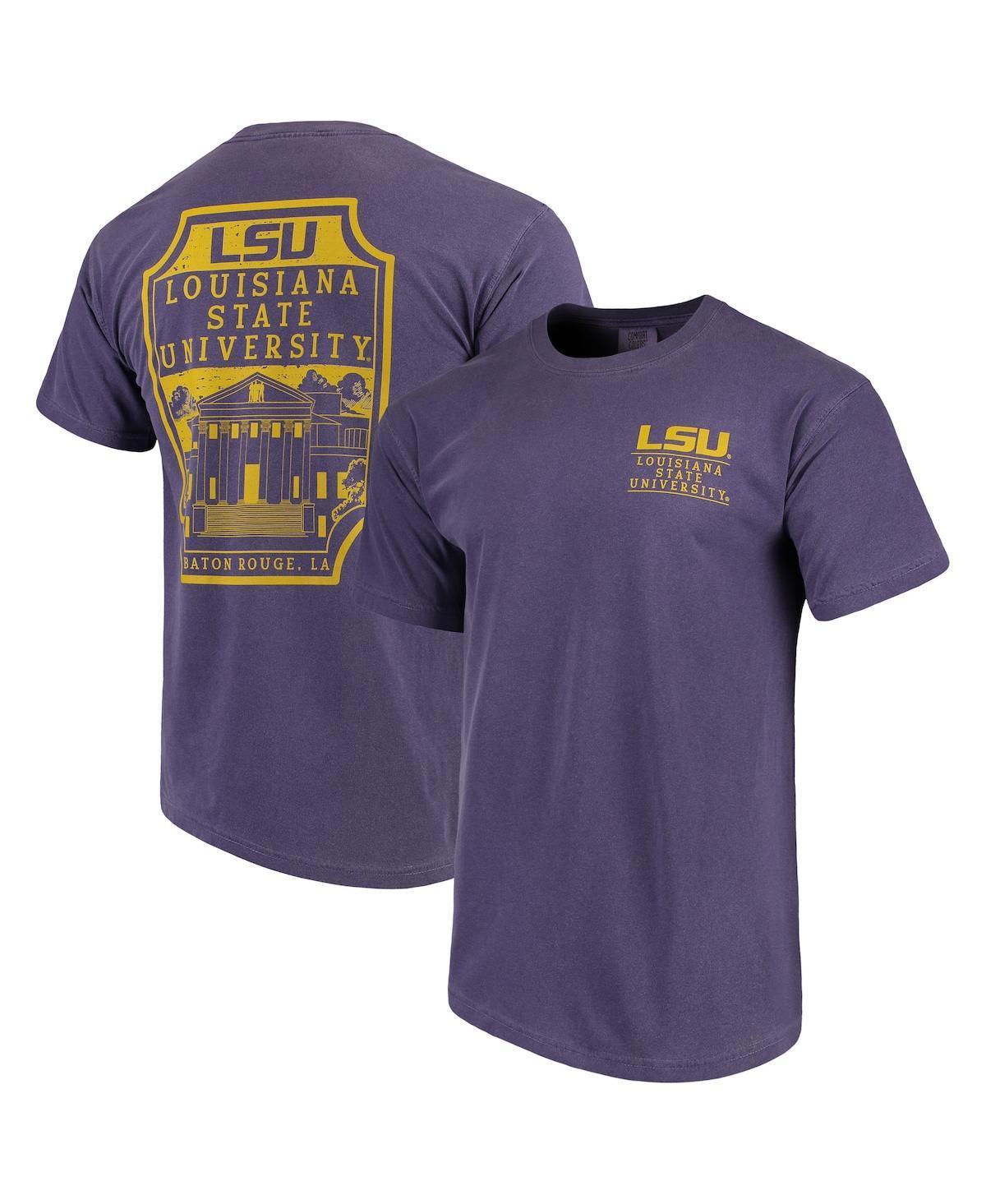 Men's Purple LSU Tigers Comfort Colors Campus Icon T-Shirt, Size: Large Product Image
