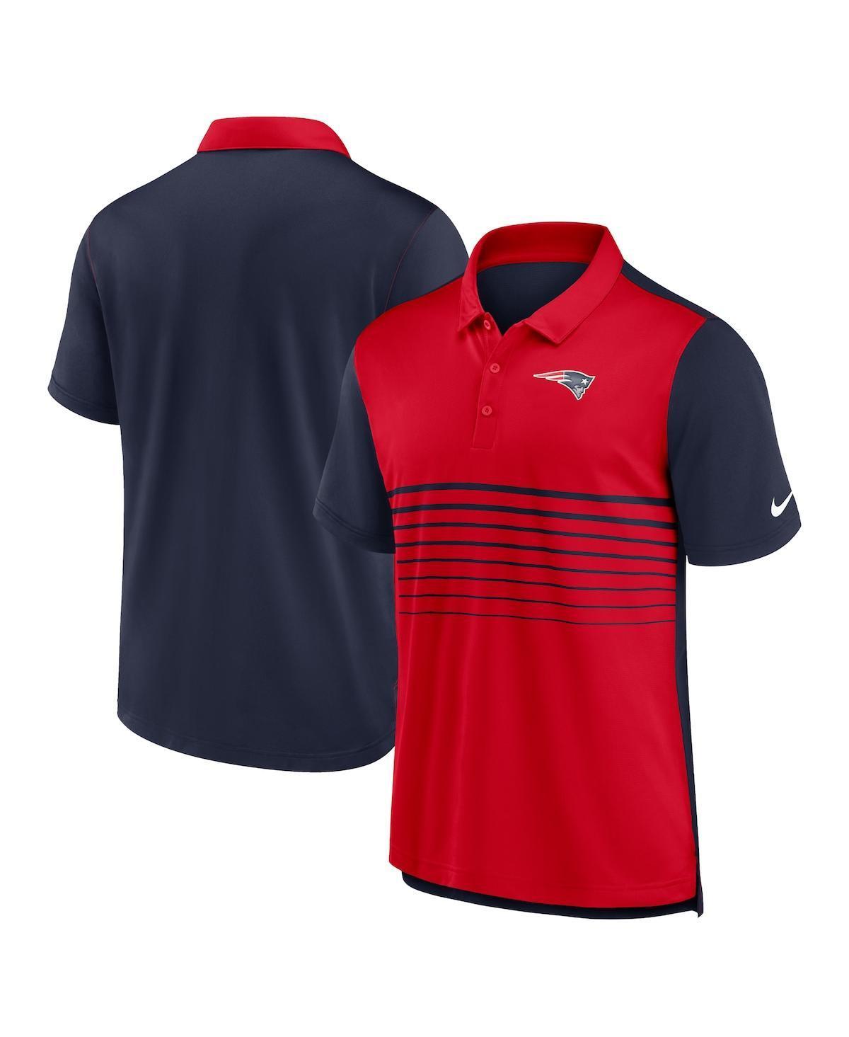 Mens Nike /Red New England Patriots Fashion Performance Polo Blue Product Image