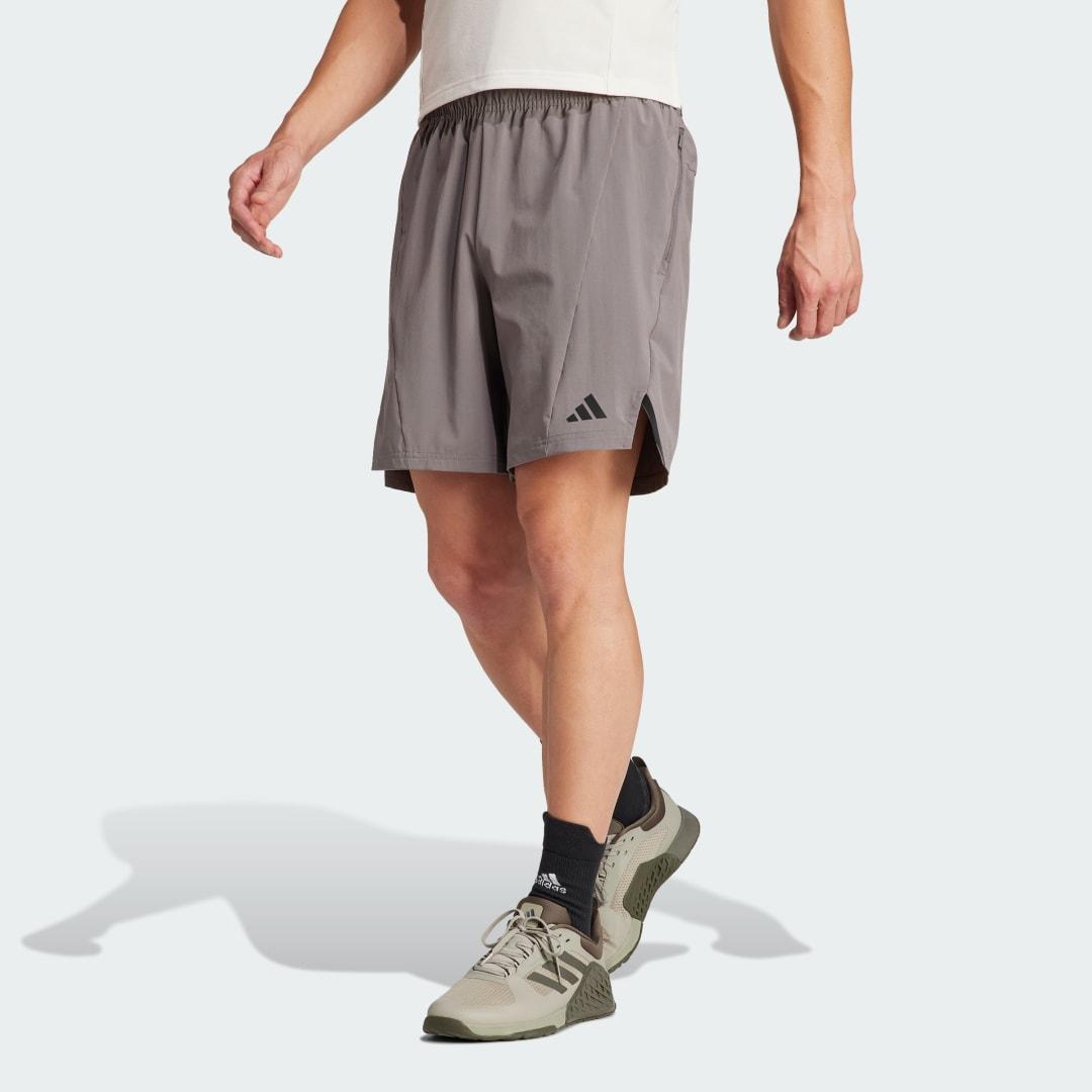 adidas Designed for Training Workout Shorts Preloved Crimson M 7 Mens Product Image