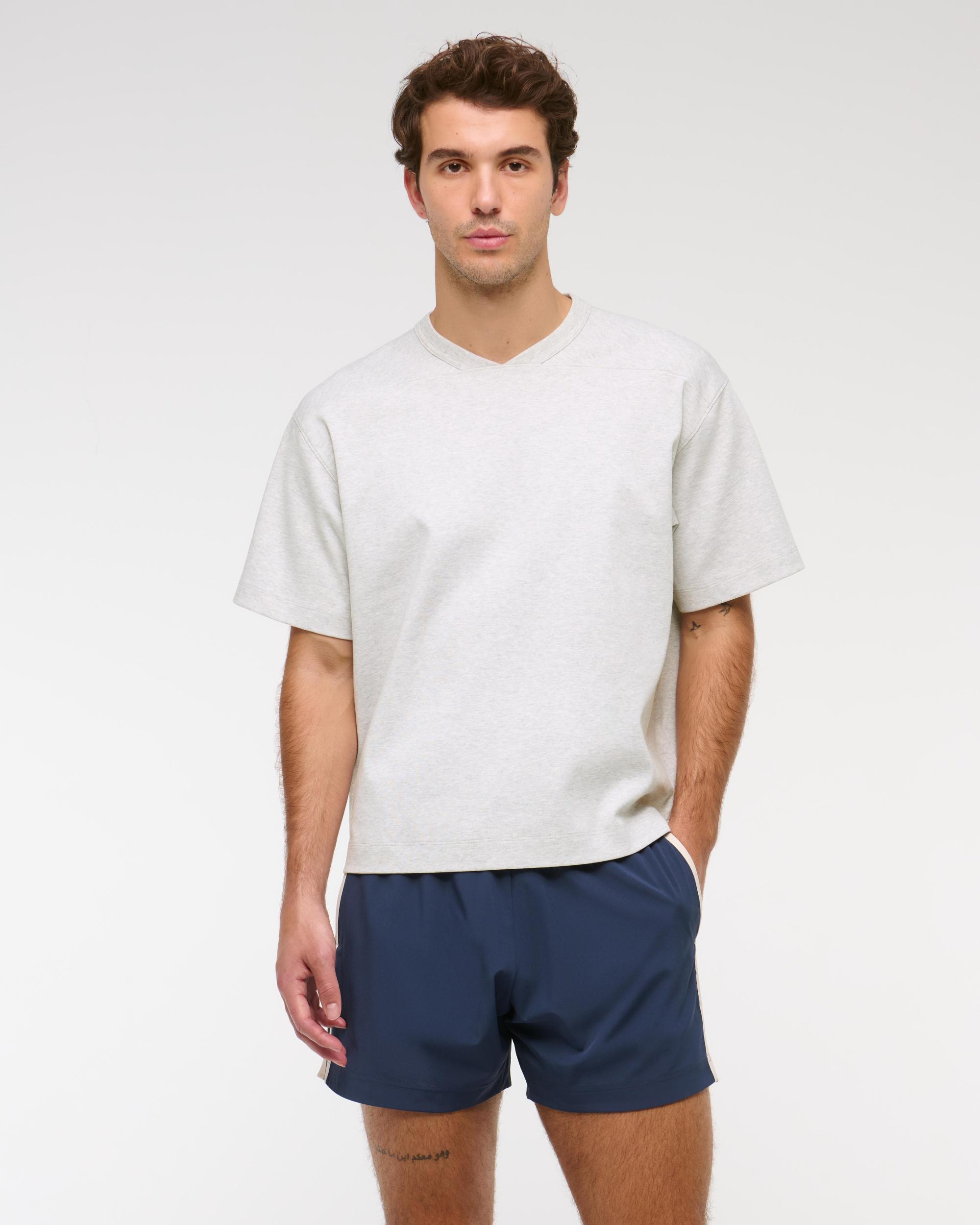 YPB Active Cropped Heavyweight Cotton Jersey Tee Product Image