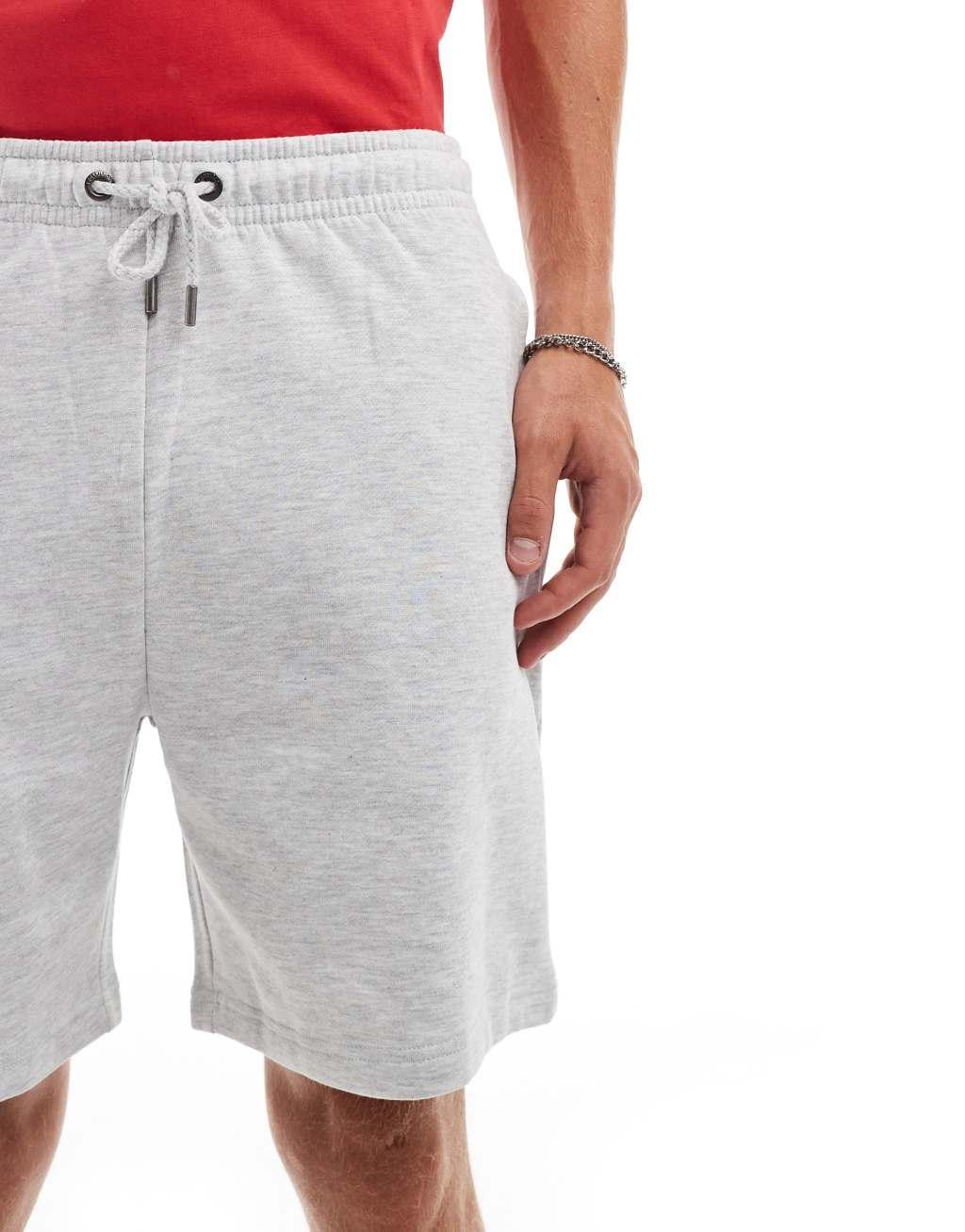 COLLUSION jersey shorts in gray heather Product Image