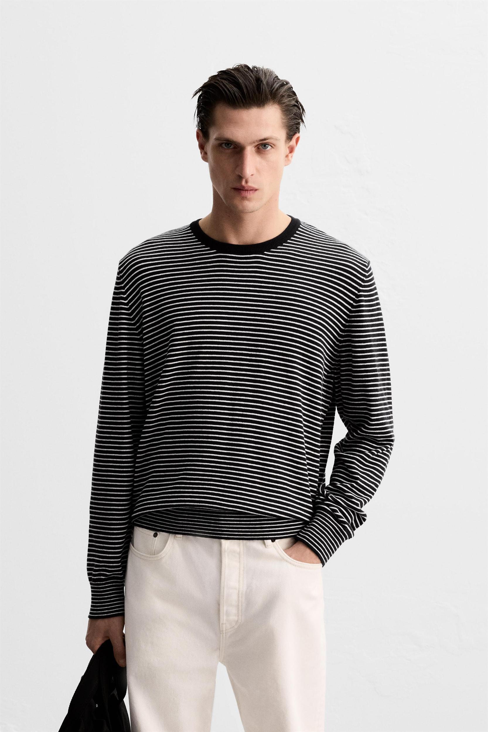 STRIPED JACQUARD SWEATER Product Image