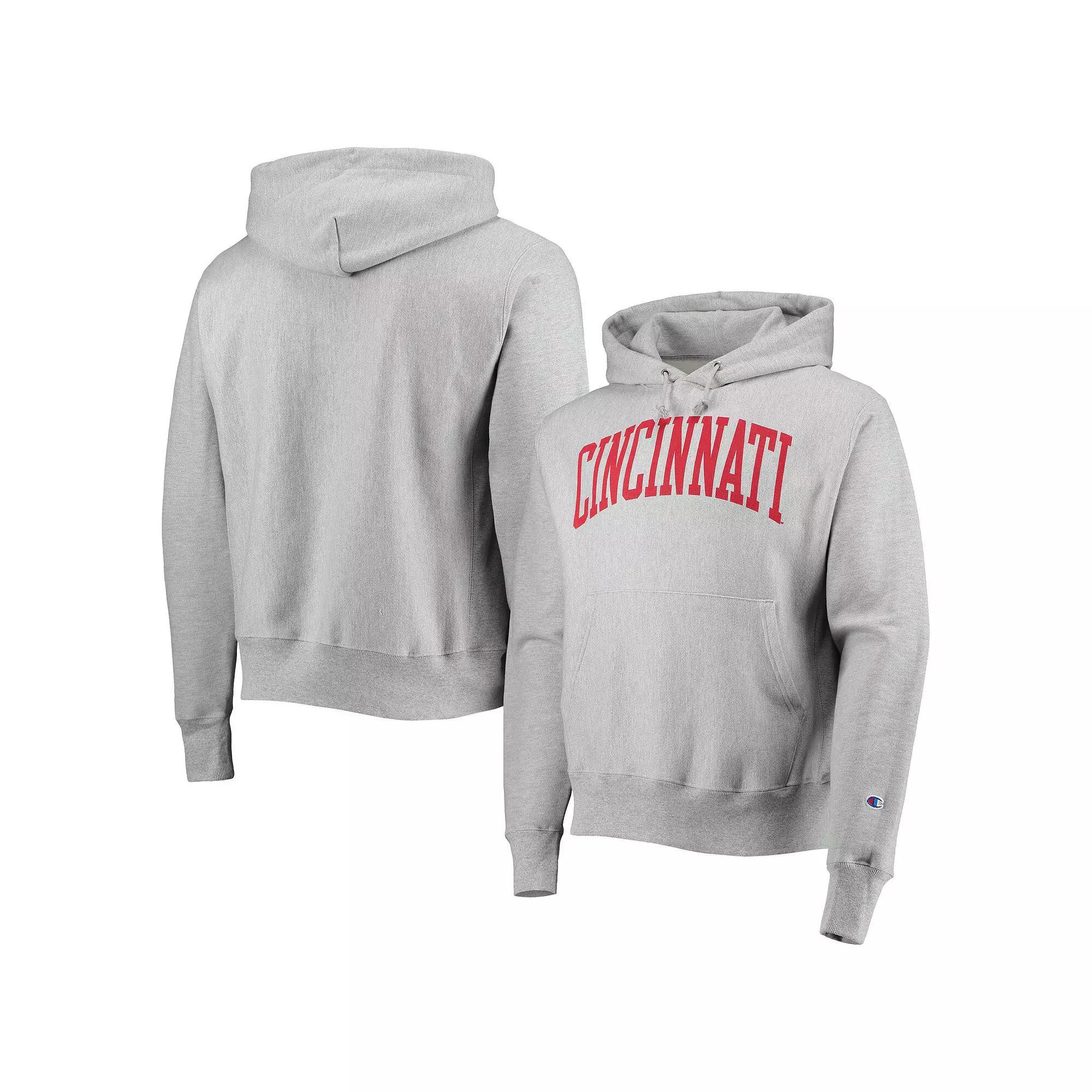 Mens Champion Heathered Gray Cincinnati Bearcats Cincy Arch Pullover Hoodie Product Image