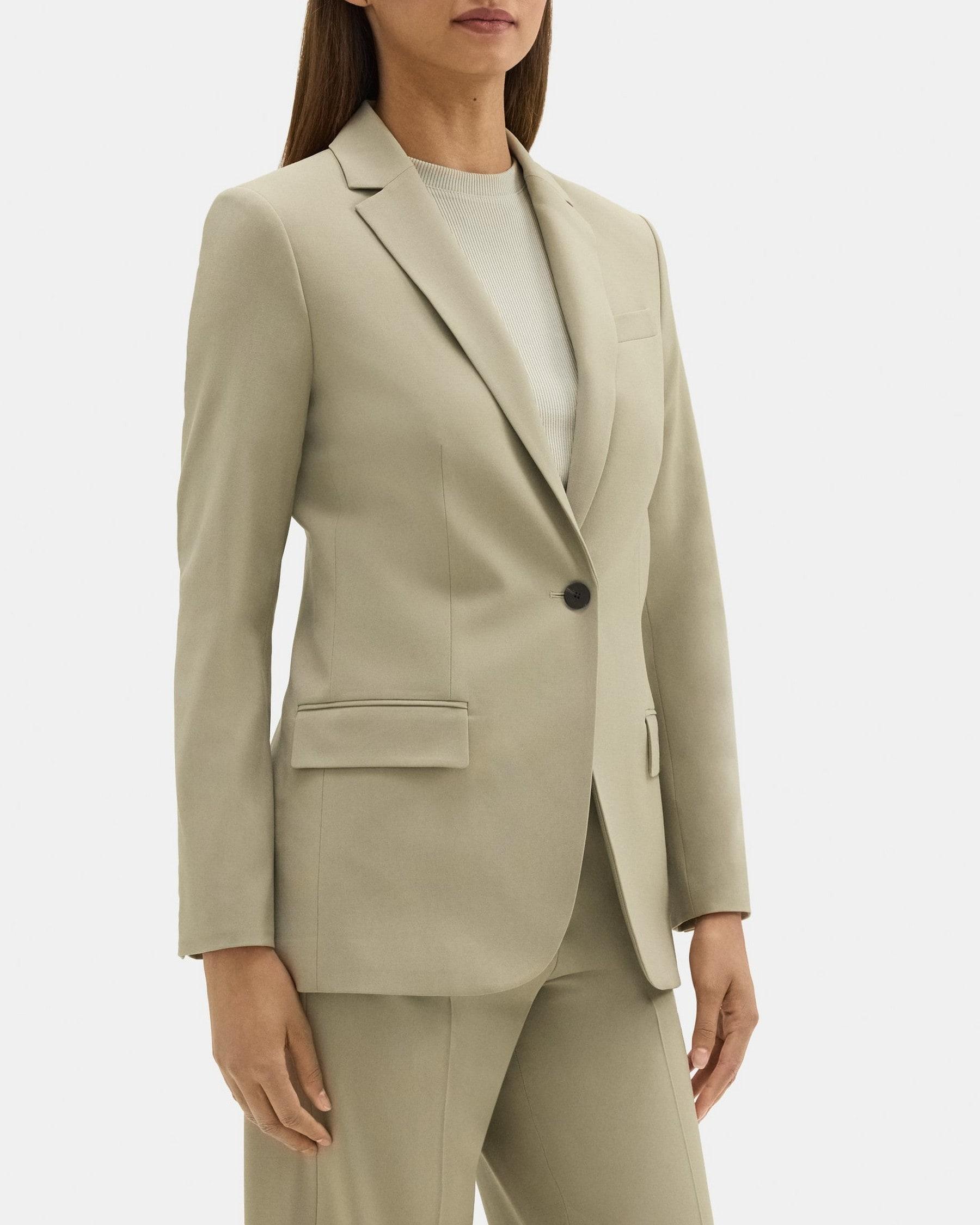 Fitted Blazer in Stretch Wool Product Image