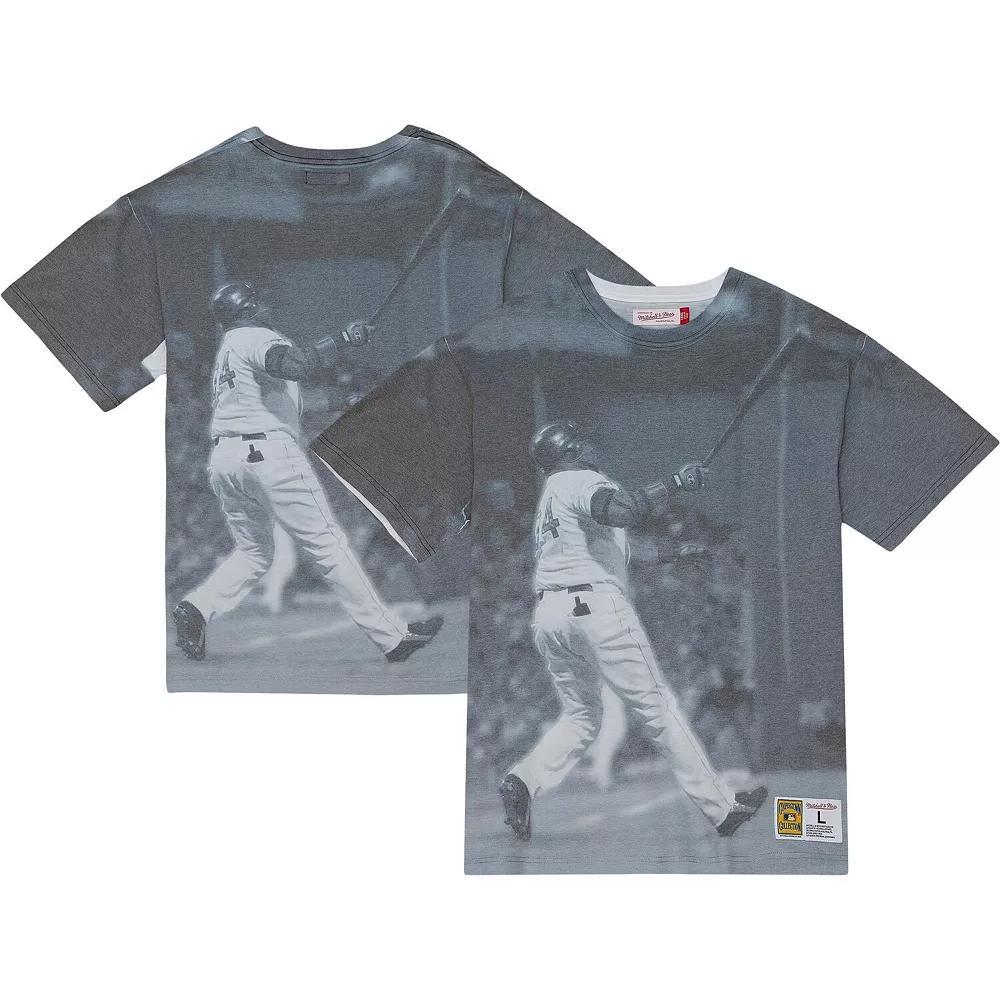 Men's Mitchell & Ness David Ortiz Boston Red Sox Cooperstown Collection Highlight Sublimated Player Graphic T-Shirt, Size: Large, White Product Image