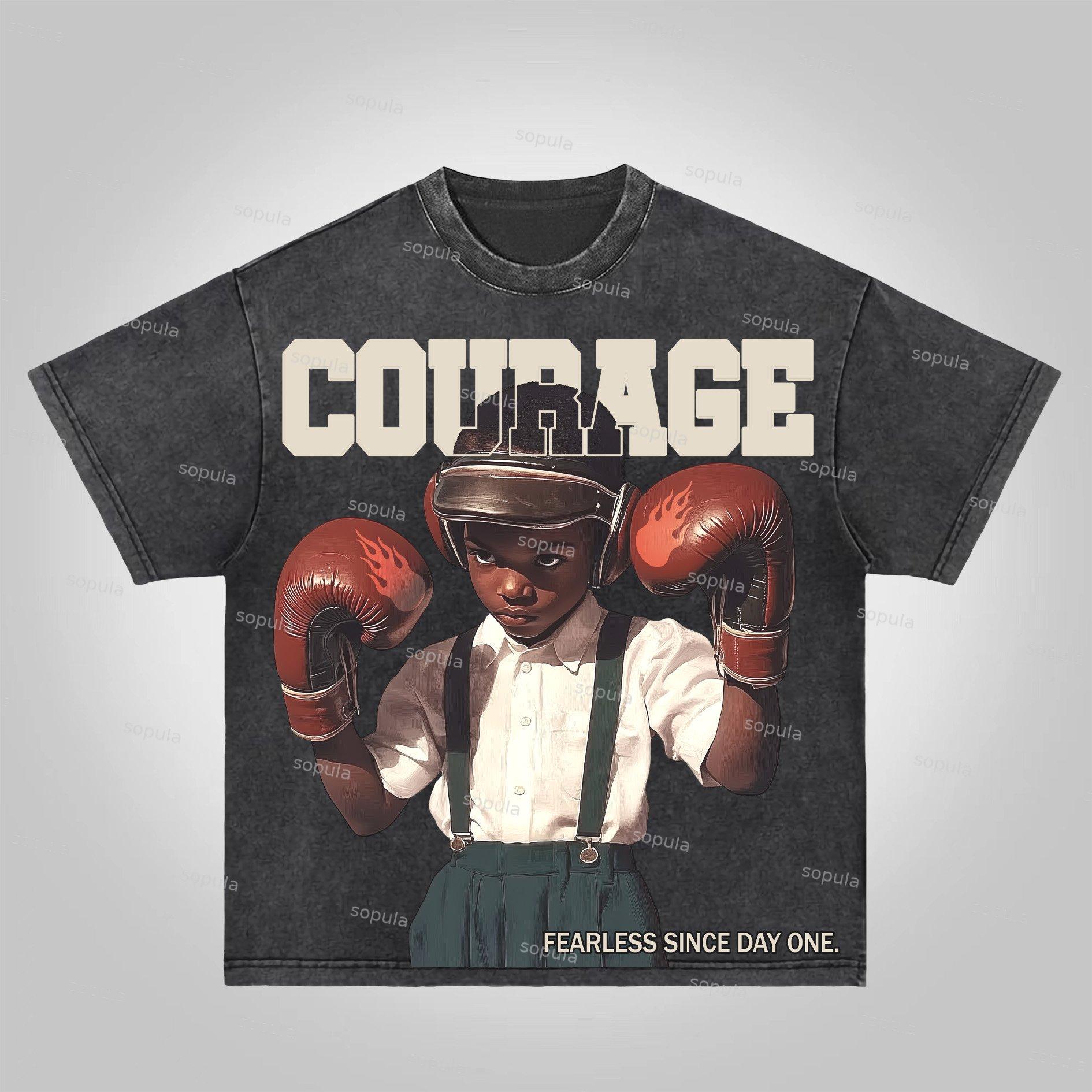 Sopula Born In The Streets, Made In The Ring Acid Washed T-Shirt Product Image