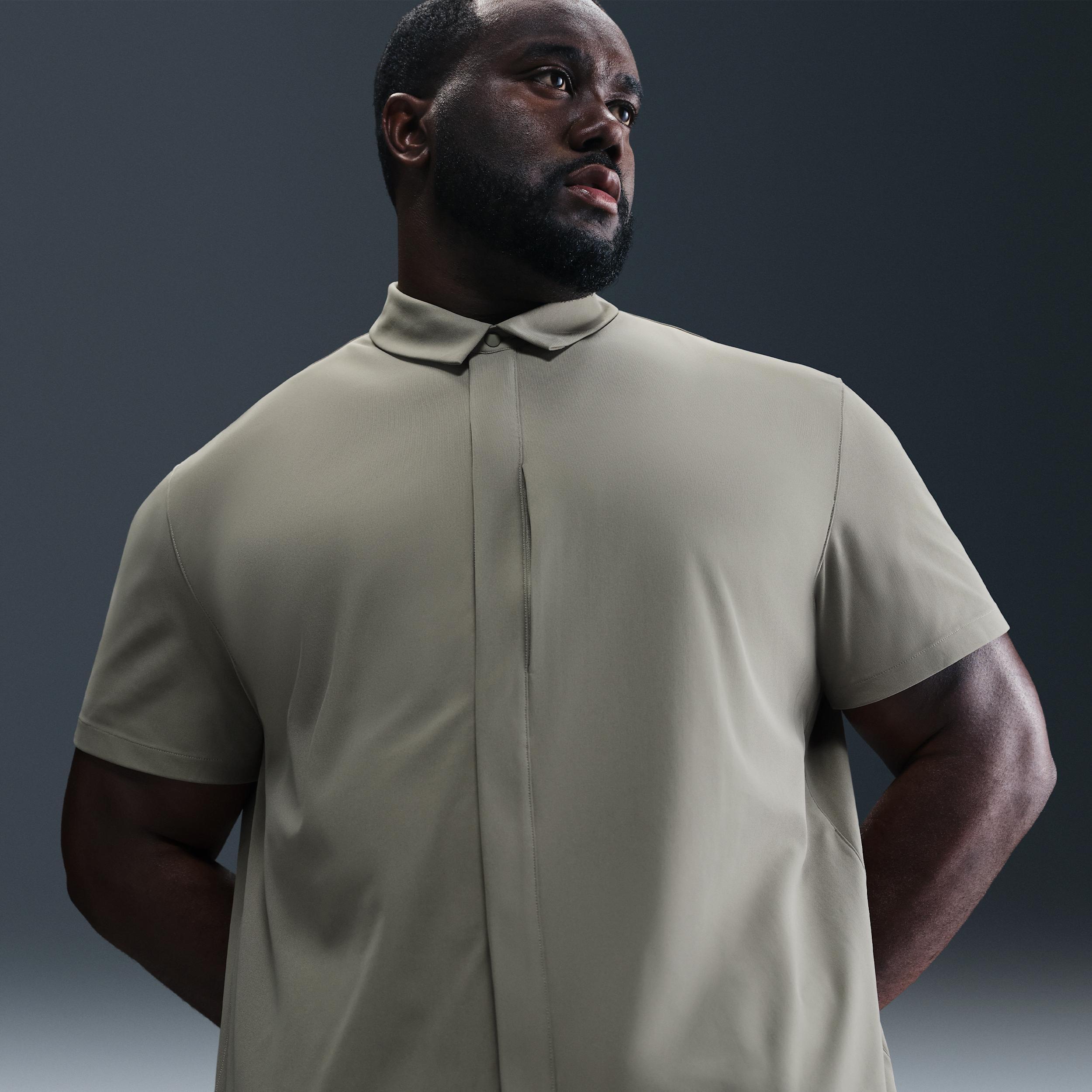 Nike Men's 24.7 PerfectStretch Dri-FIT Short-Sleeve Snap-Down Top Product Image