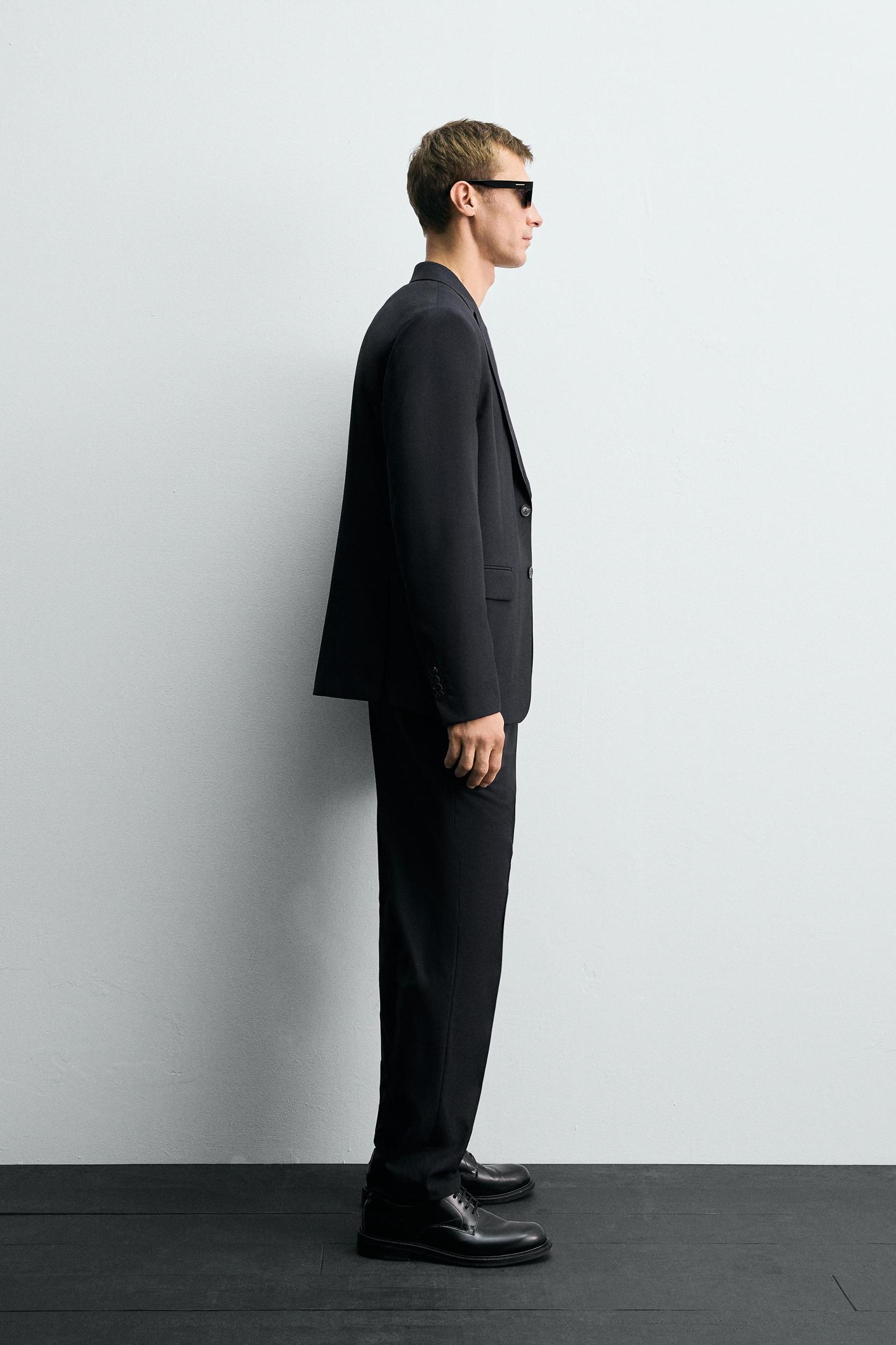 HERRINGBONE SUIT PANTS Product Image