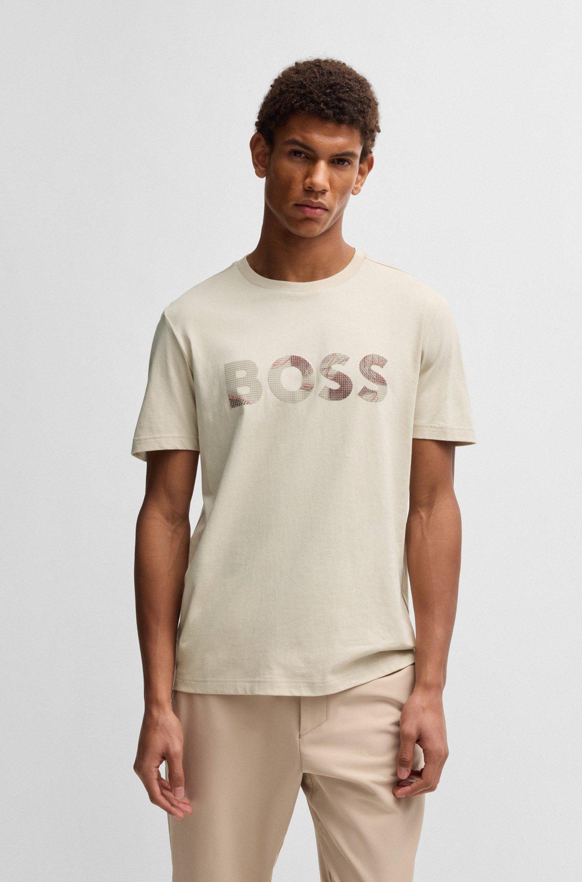Cotton-jersey T-shirt with logo print Product Image