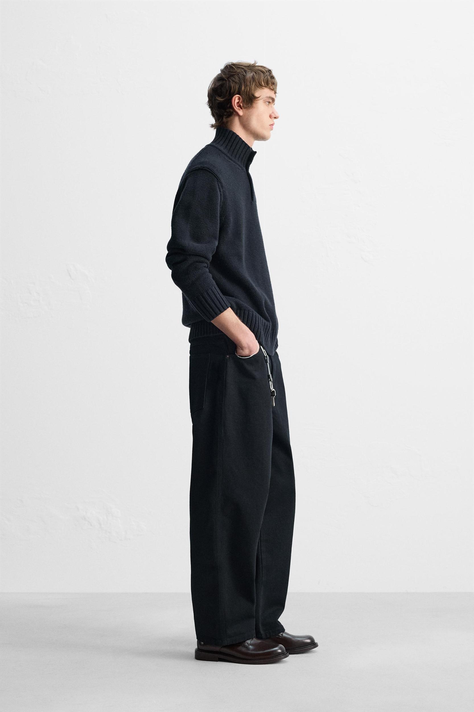 COTTON-WOOL BUTTON SWEATER Product Image