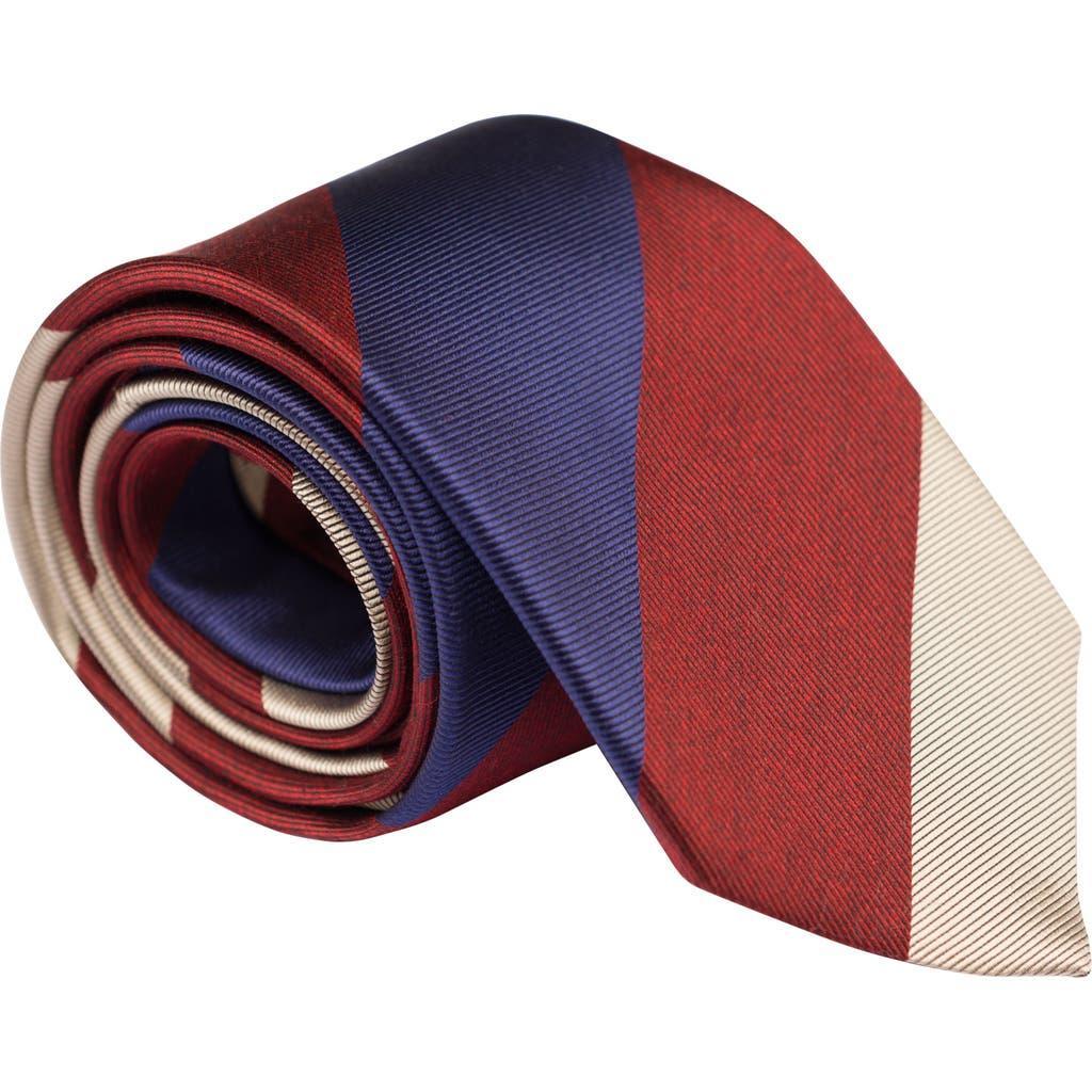 Elizabetta La Vigna - Extra Long Printed Silk Tie for Men in Navy at Nordstrom Product Image