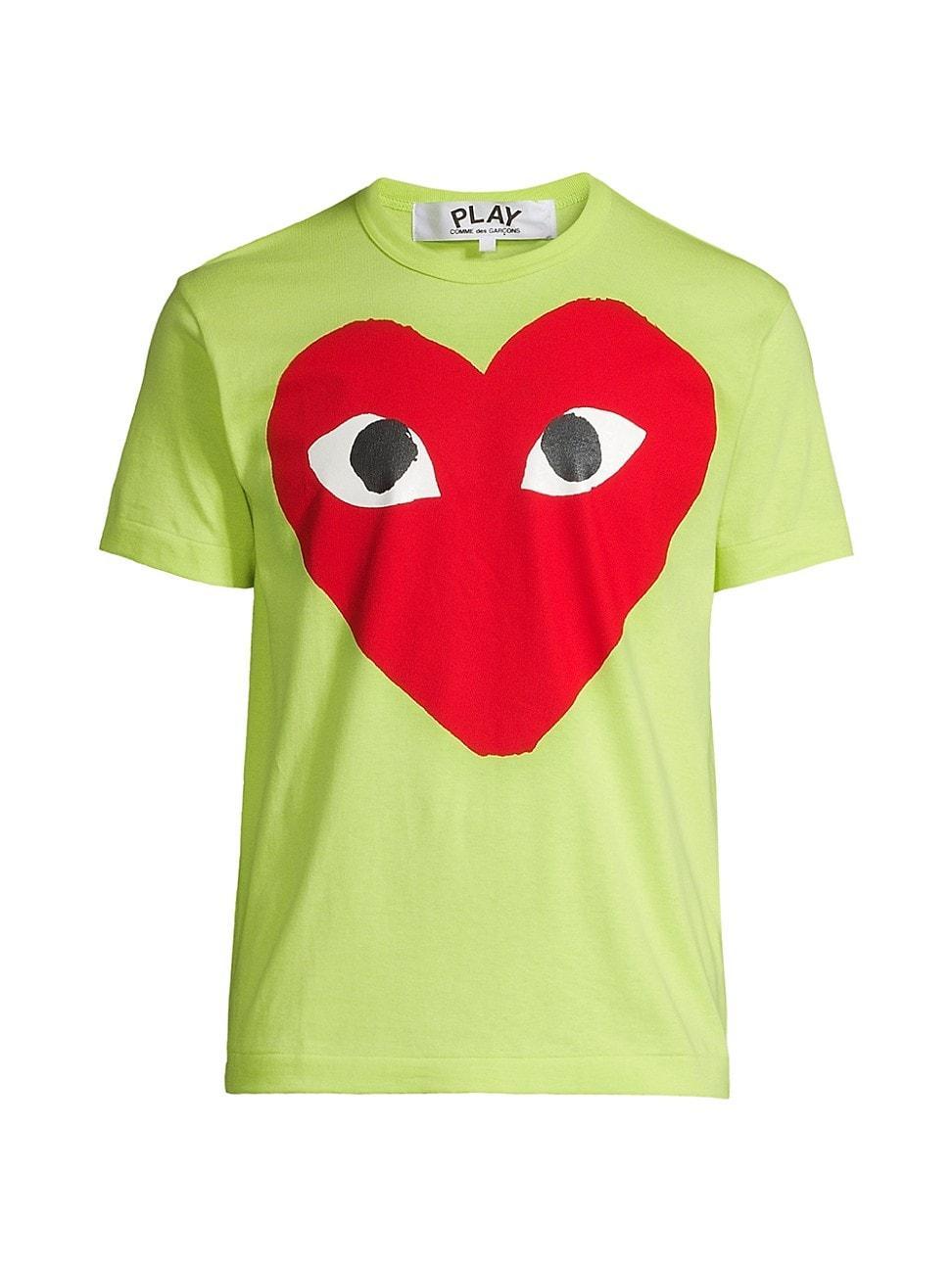Mens Large Center Heart Graphic T-Shirt Product Image