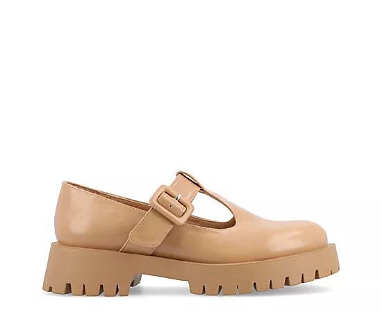 Journee Suvi Tru Comfort Foam Womens Mary Jane Flats Ivory Product Image