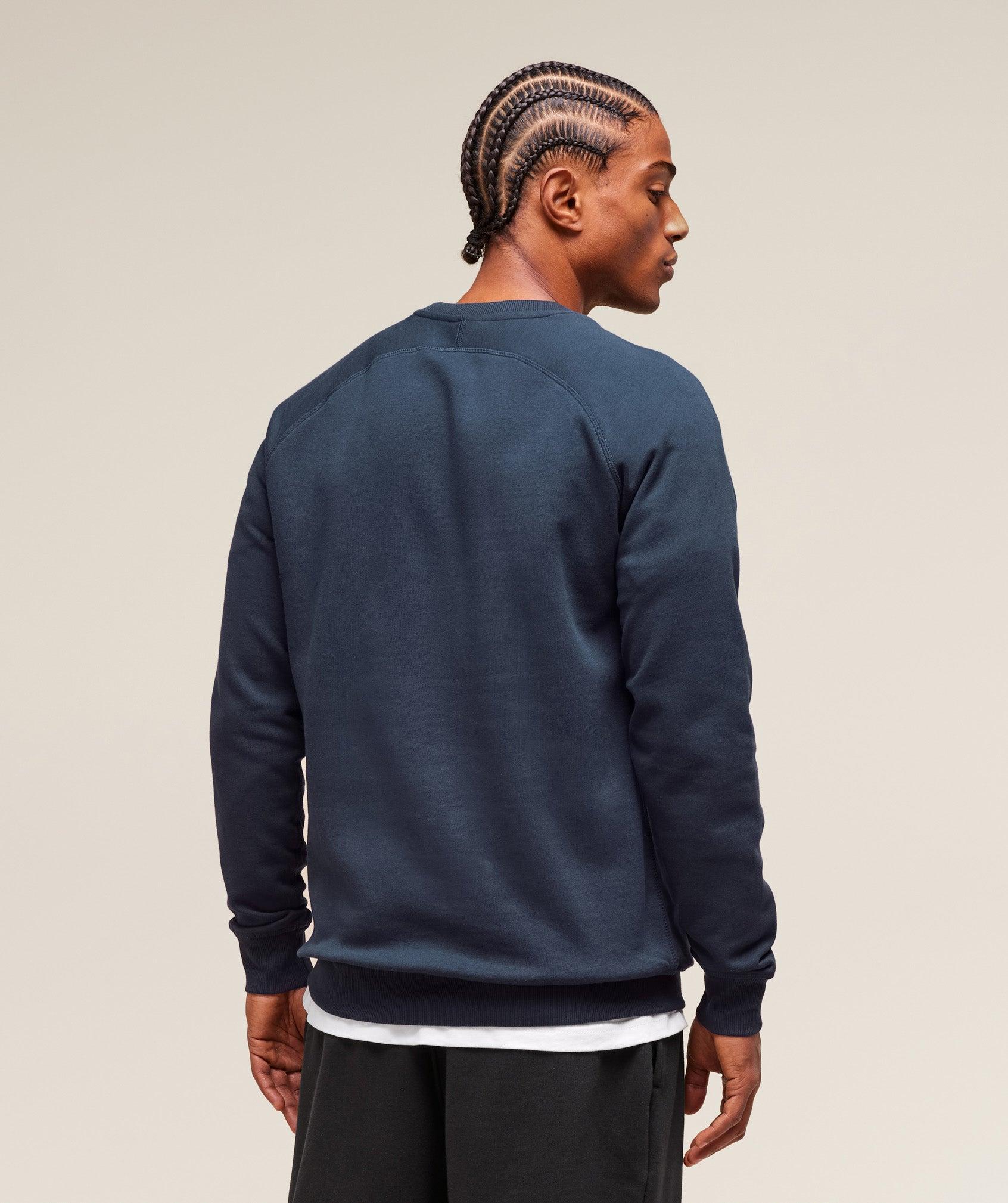 Gymshark Crest Sweatshirt - Navy Male Product Image