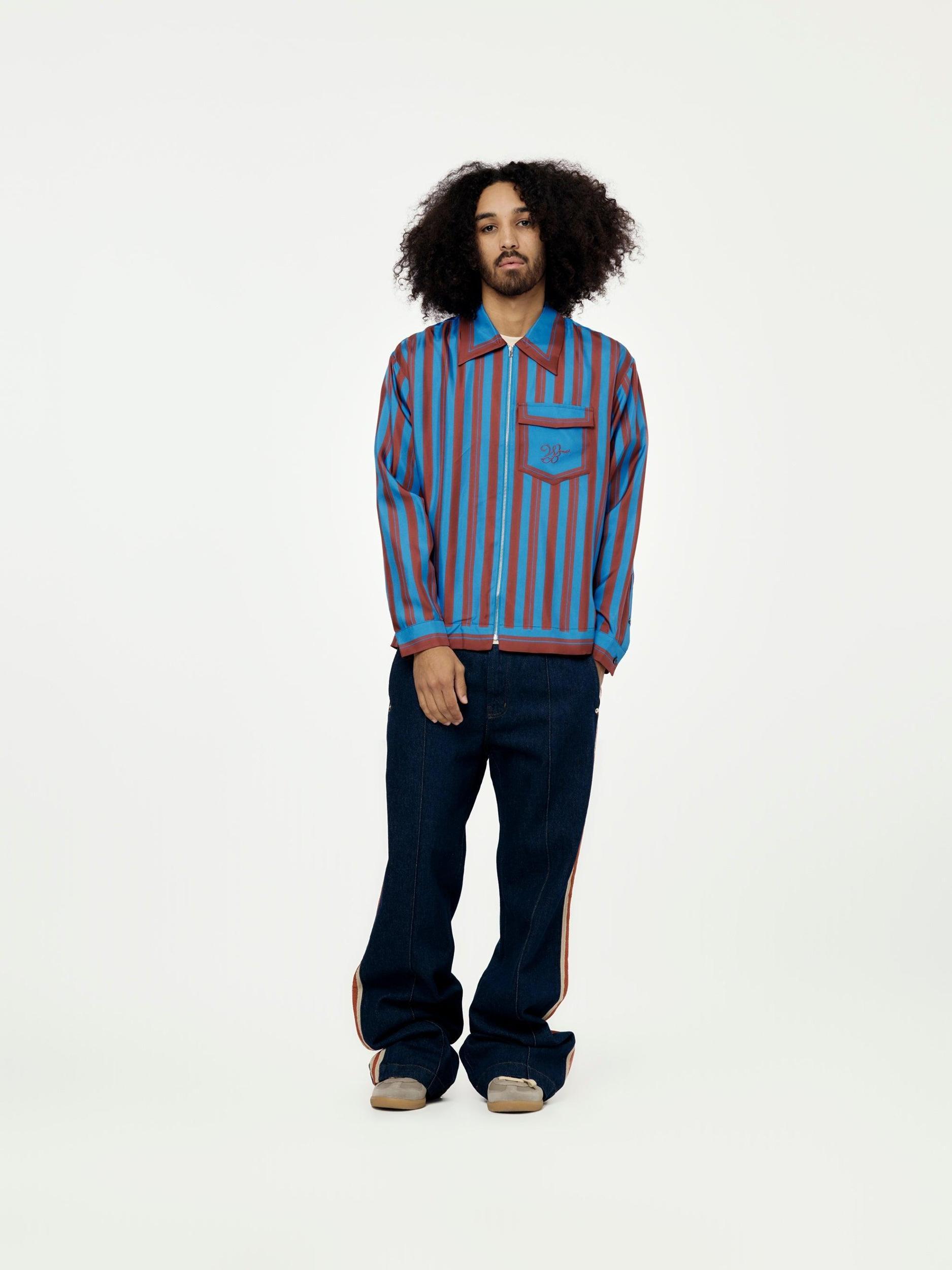 Breeze Zip Shirt (Red/Blue) Product Image
