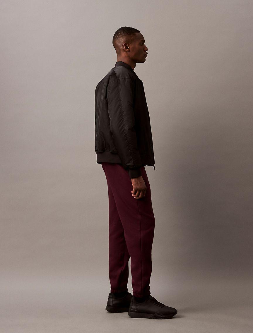 Calvin Klein Mens Archive Logo Fleece Jogger - Red - XS Product Image