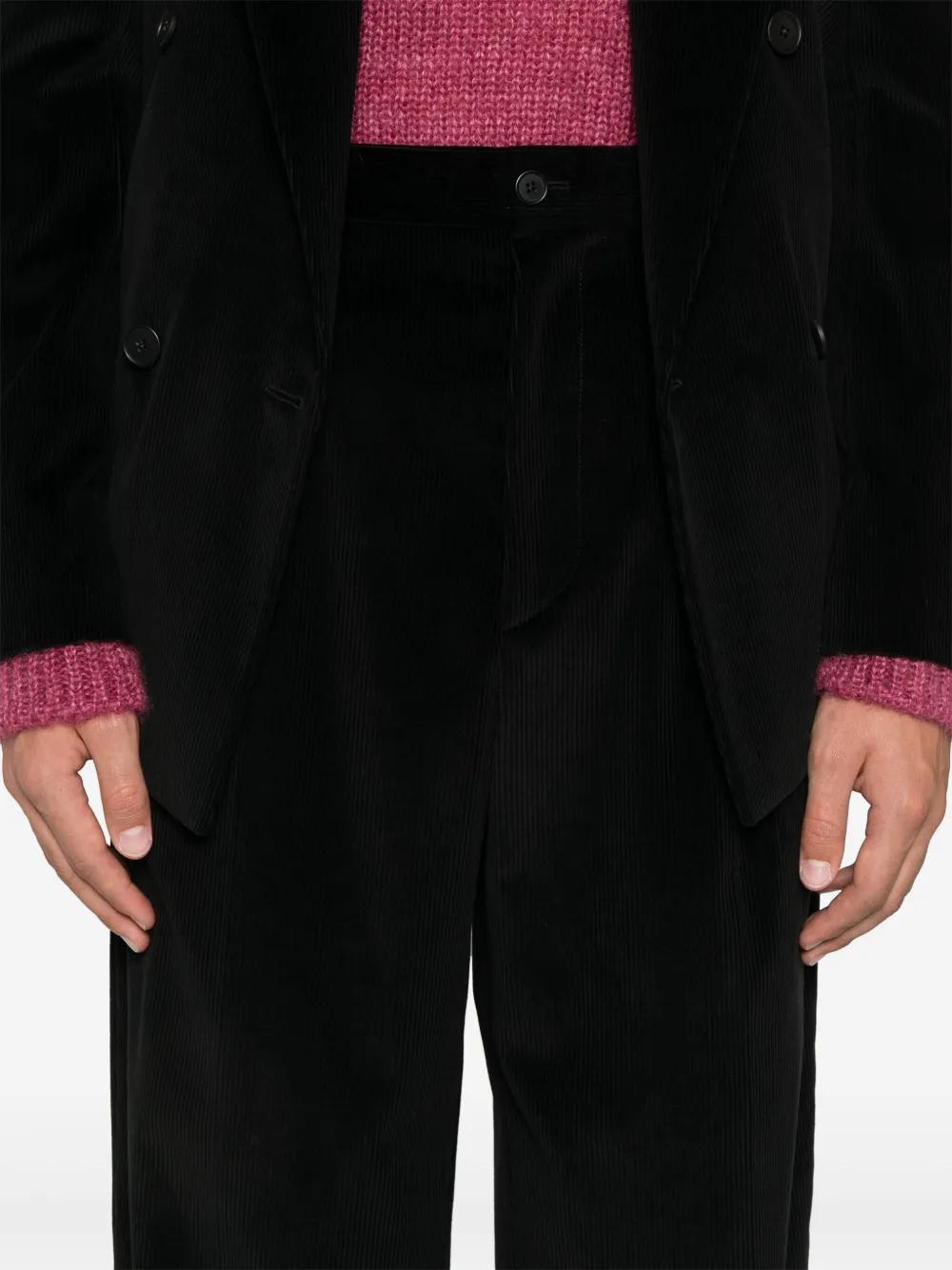 THE ROW Kaol Cotton Tapered Pants In Black Product Image