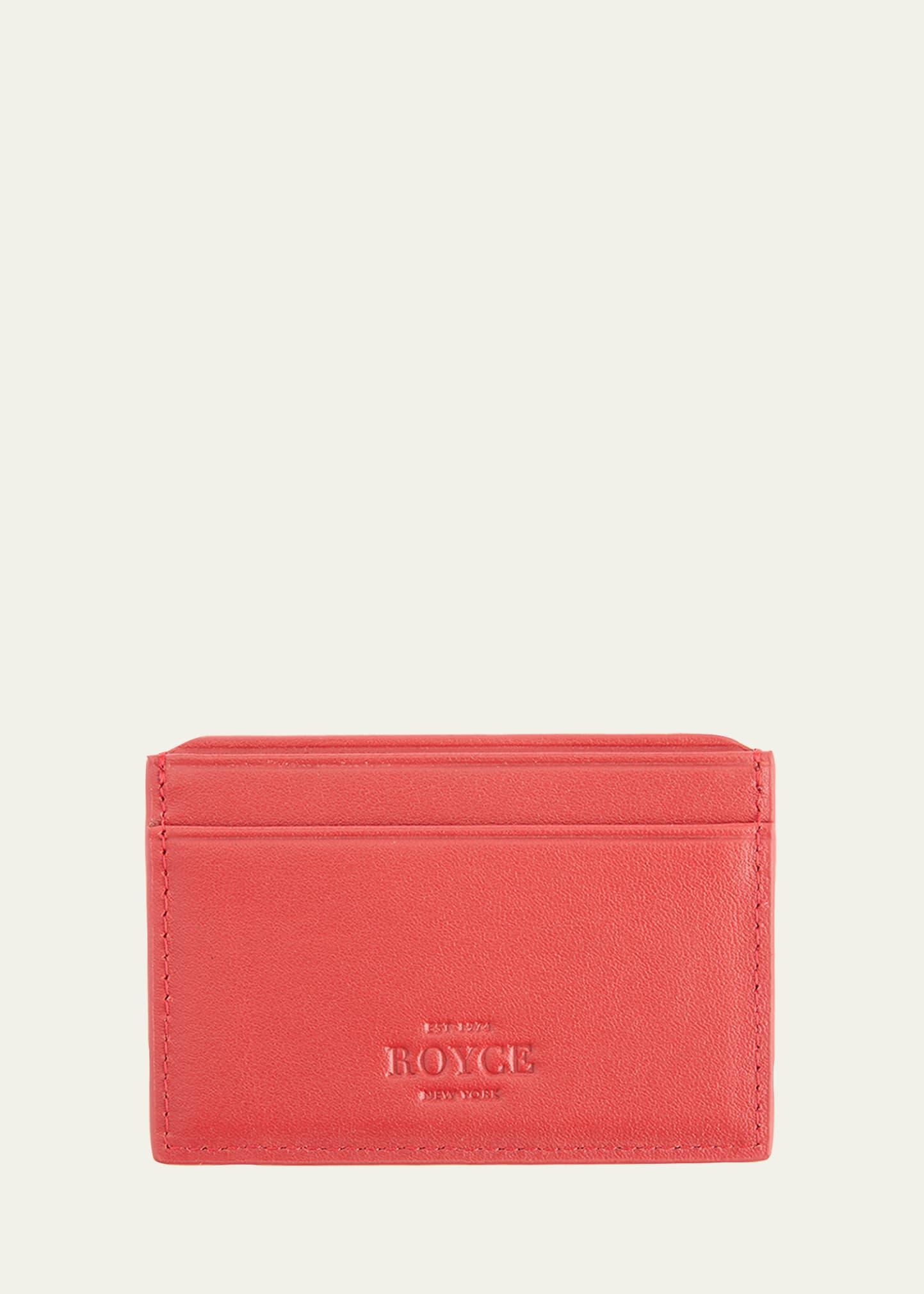 Womens RFID-Blocking Leather Card Case Product Image