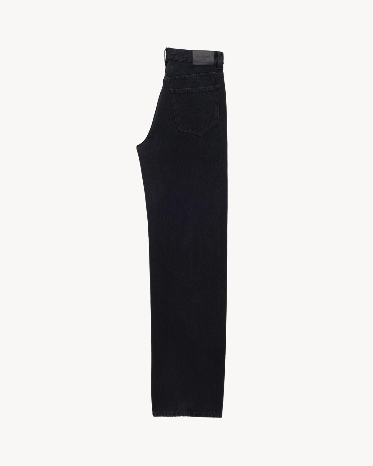 baggy jeans in carbon black denim | Saint Laurent | YSL.com Product Image