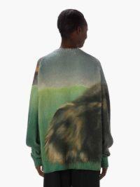 PRINTED SWEATER in green | JW Anderson US  Product Image