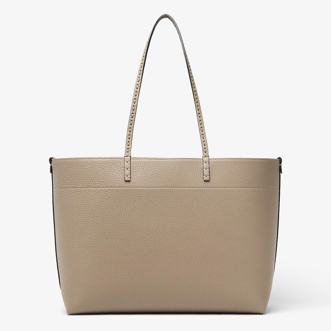 Medium RollDove gray Selleria shopper with 218 hand-sewn topstitches Product Image